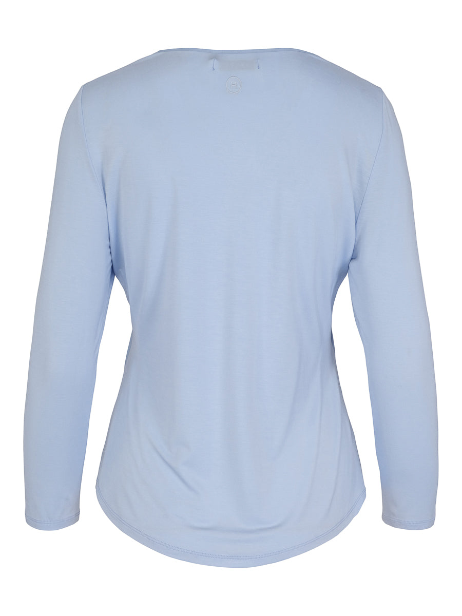 Everyday V-neck blouse Lyseblå