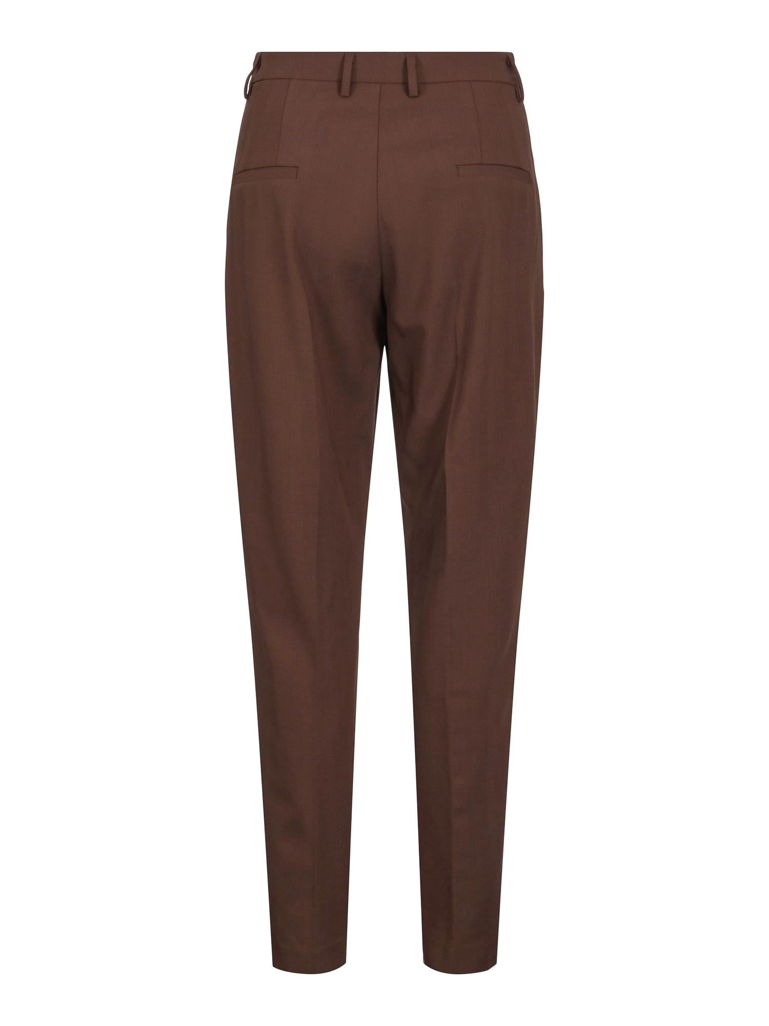 Casual tailored trouser Brunmelert