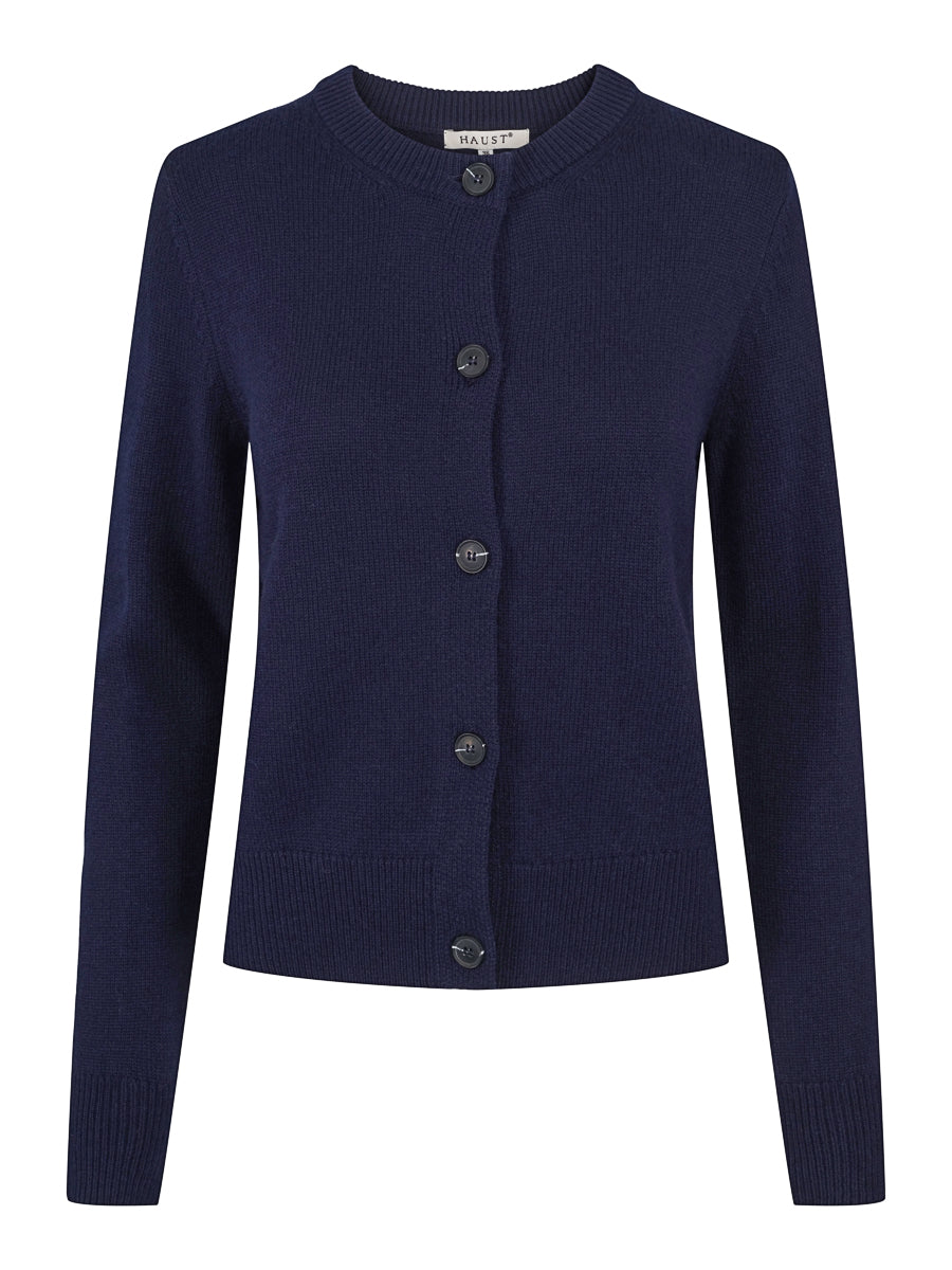 Classic knitted cardigan Navy