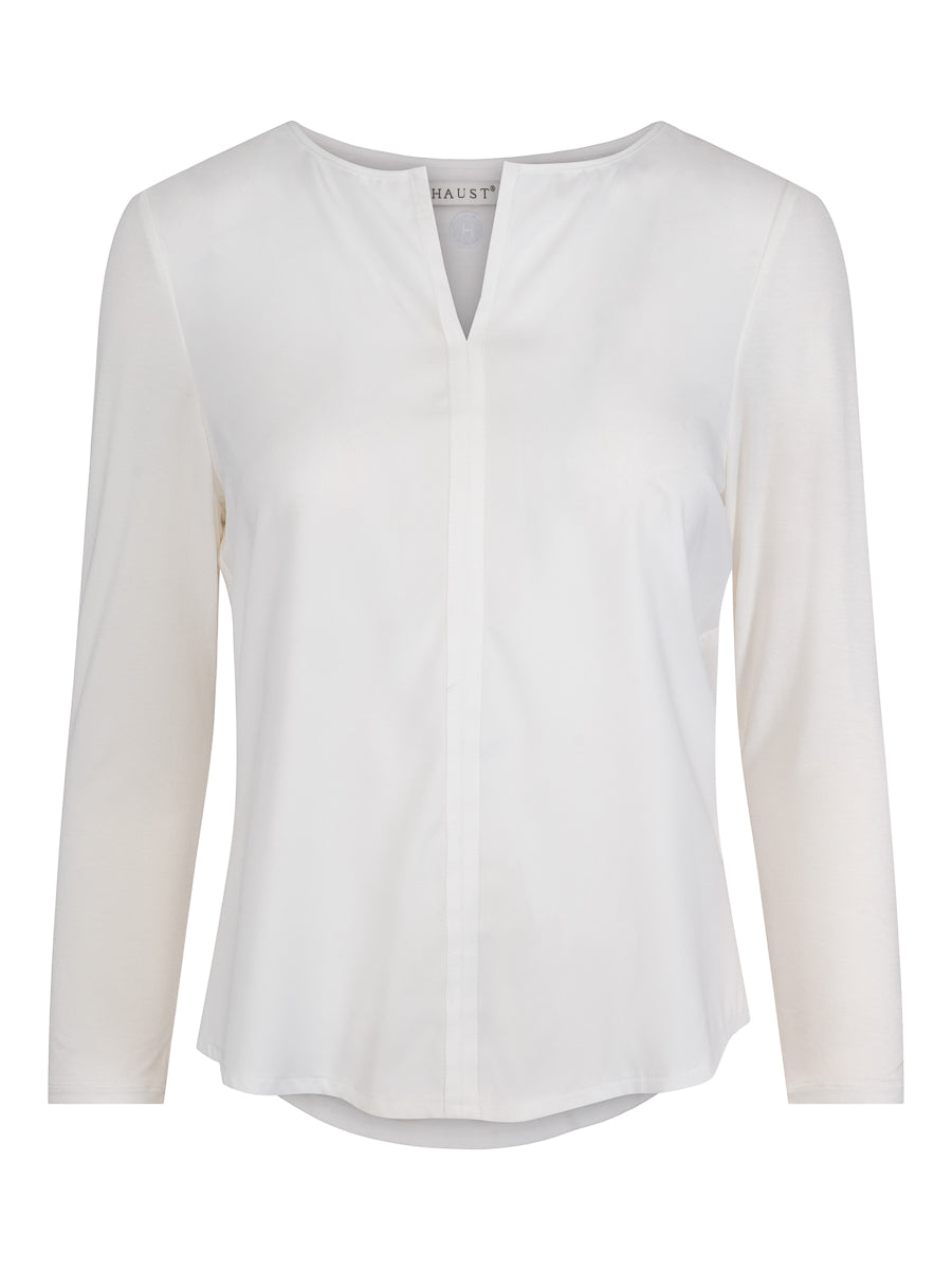 Everyday V-neck blouse Krem