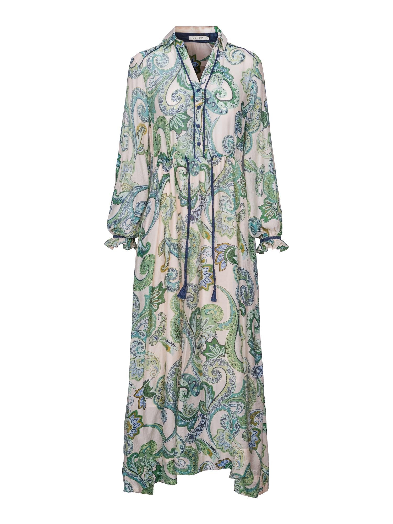 Denim detailed dress Paisley