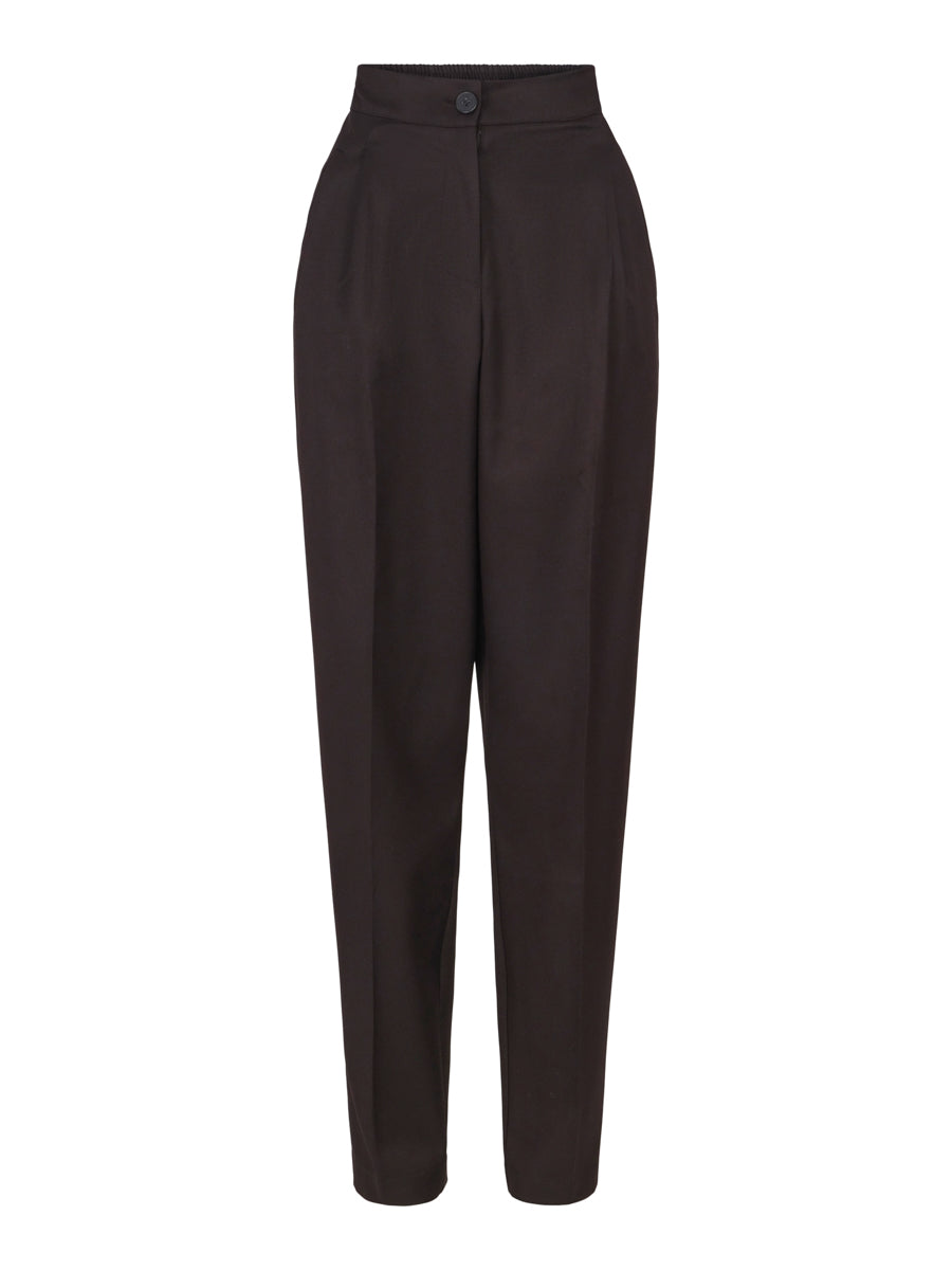 Heavy classic wide trouser Black