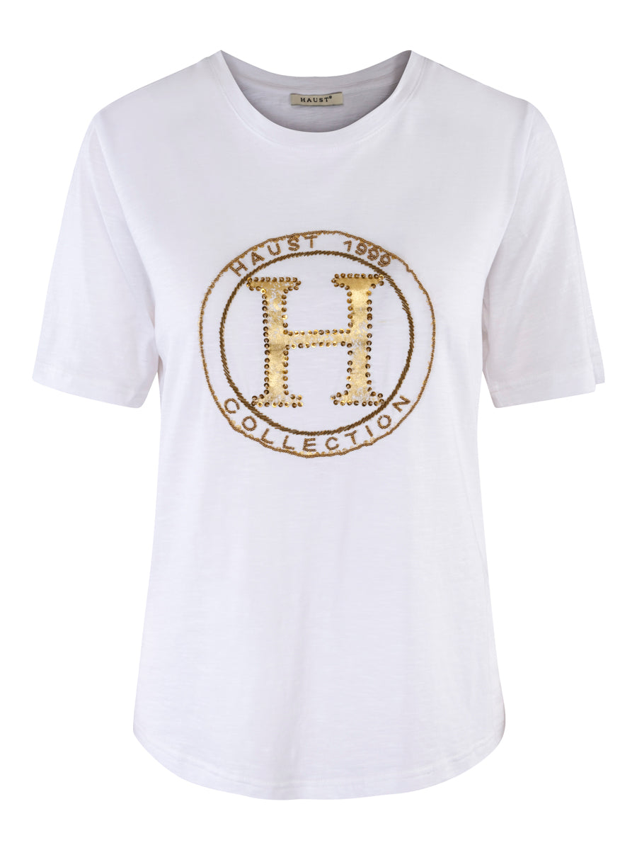 Logo beading top Creme