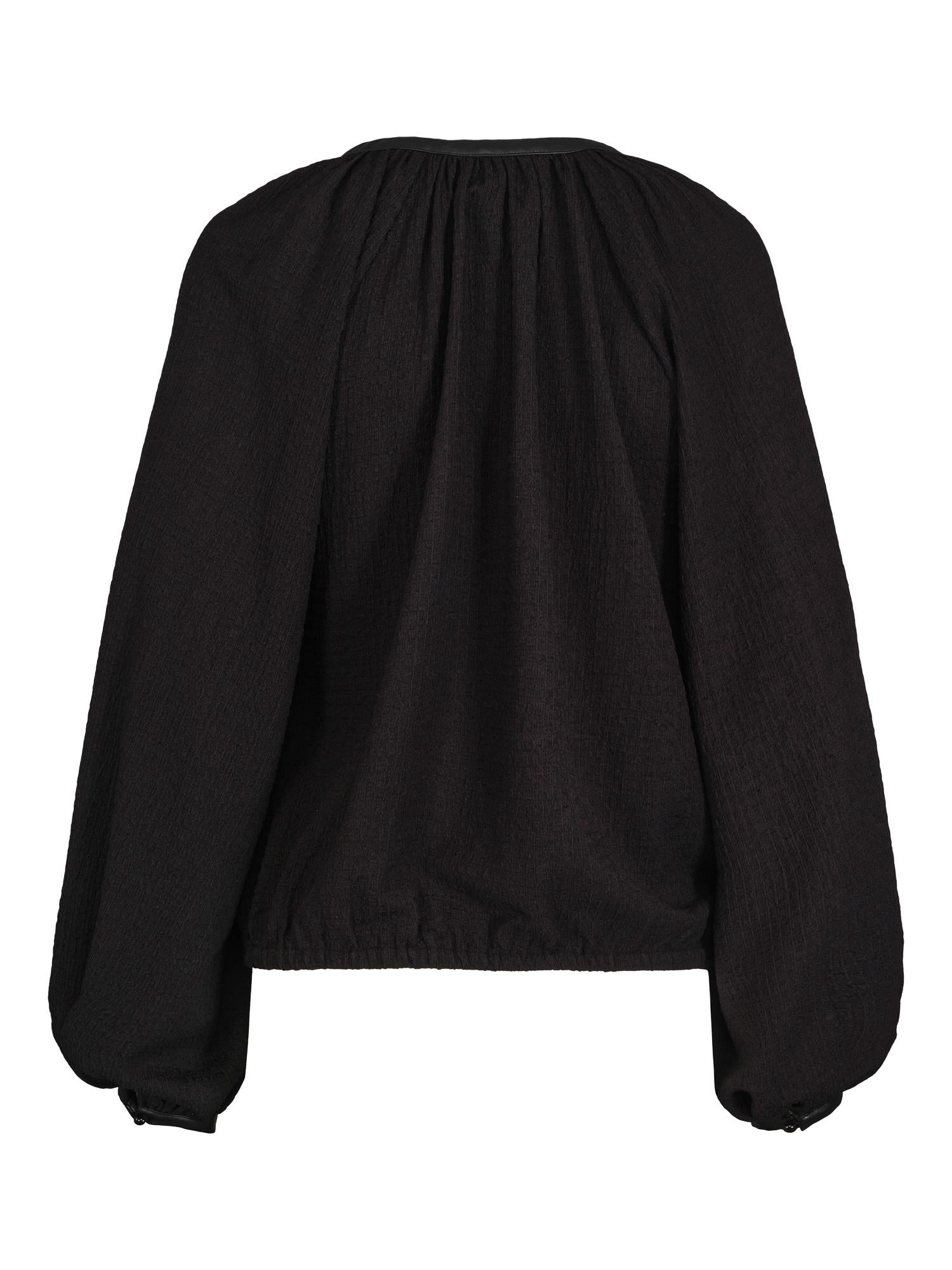 Detailed blouse Sort