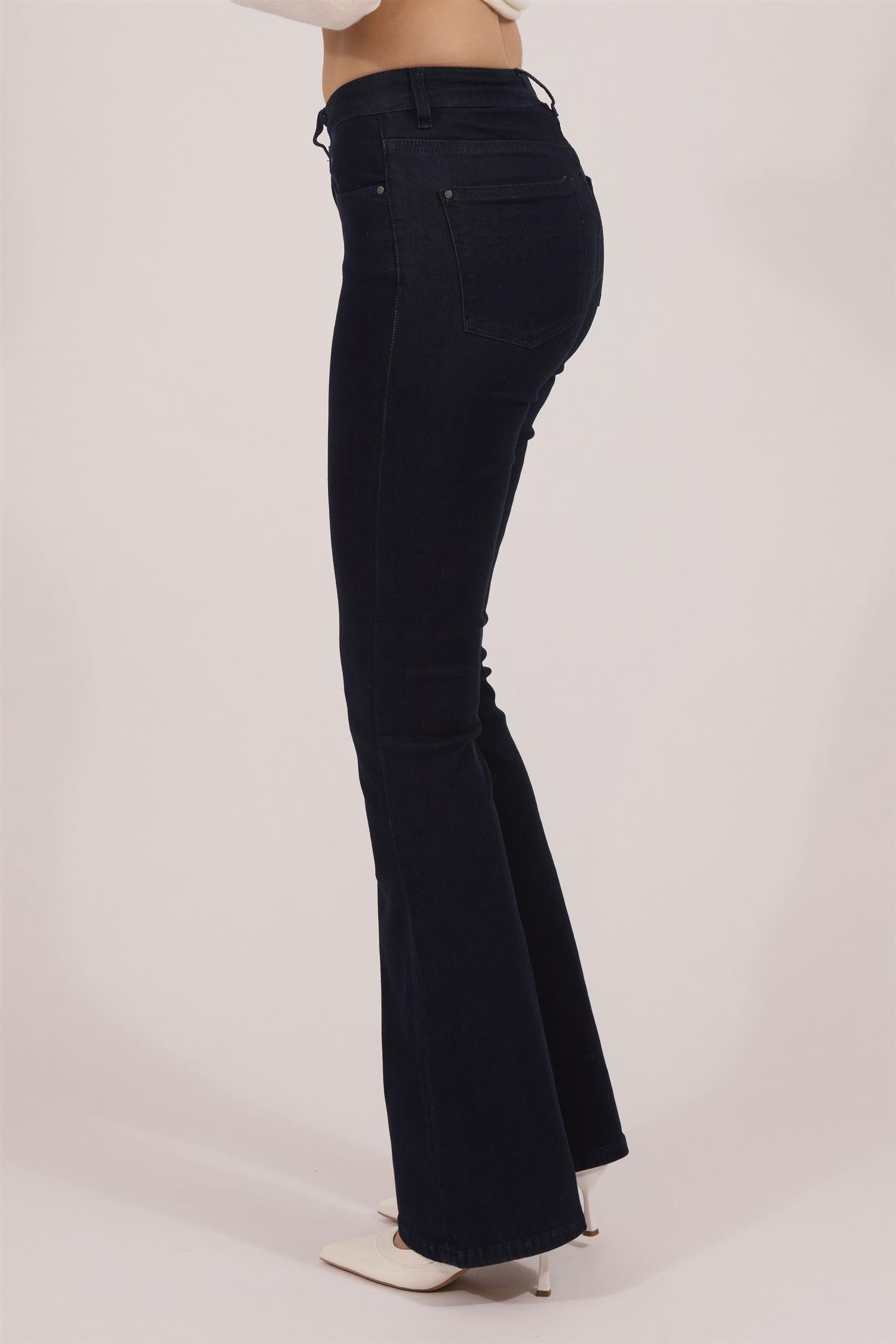 Flared jeans Dark Jeans Blue