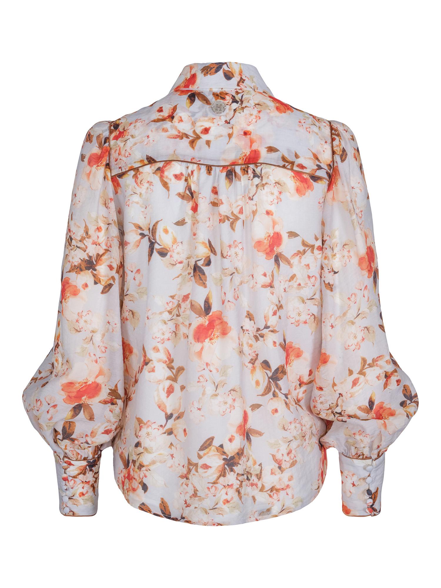 Piping blouse Lyseblå