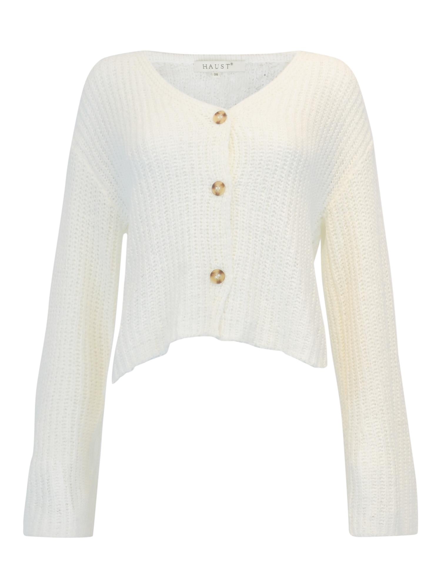 Rough cardigan Hvit