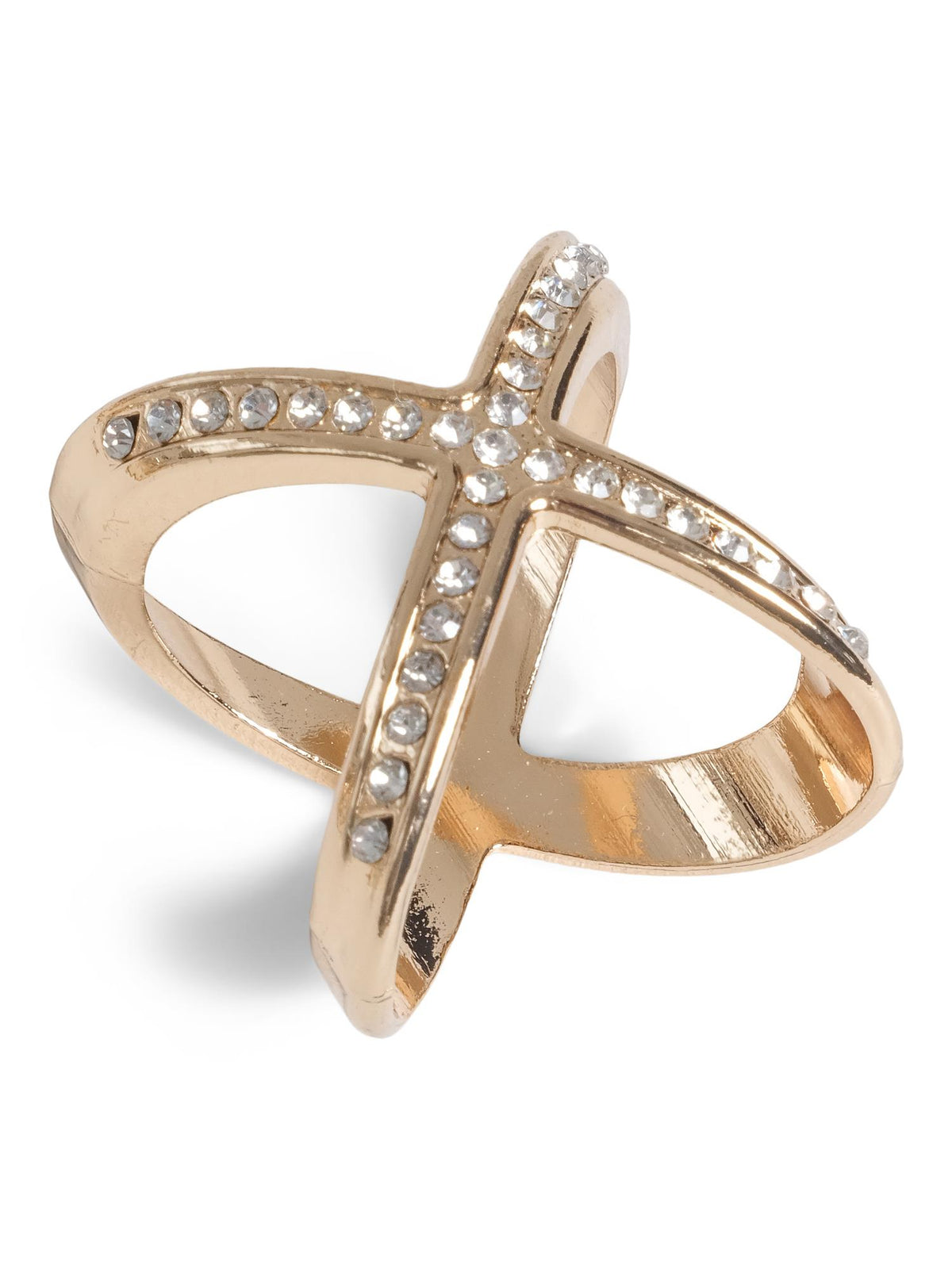 Alloy scarf knot Gold - Stone