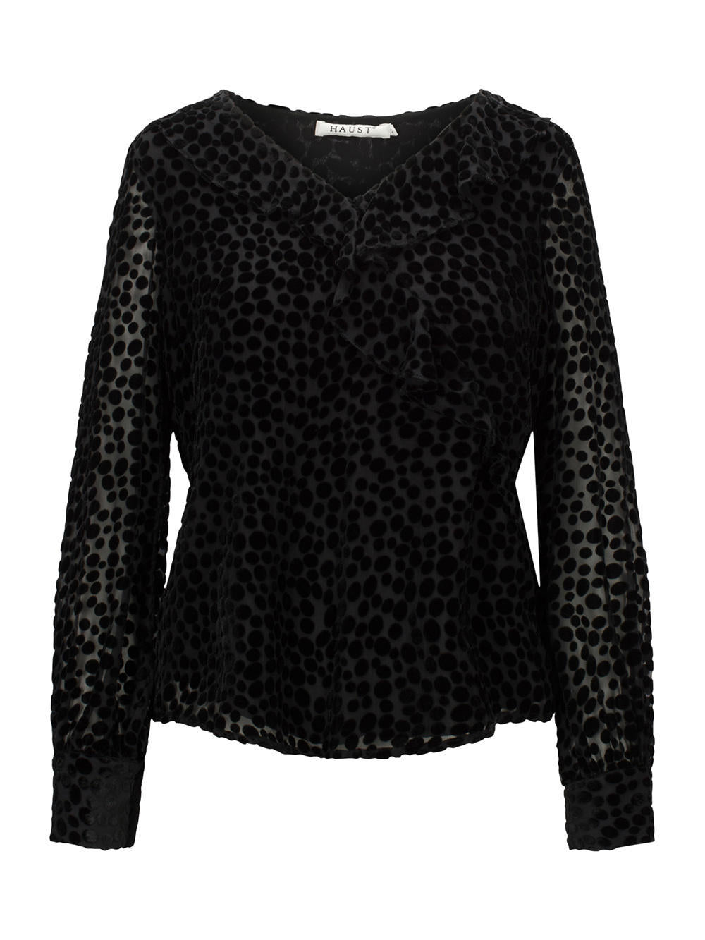 811B/812 Ruffel blouse Dotted