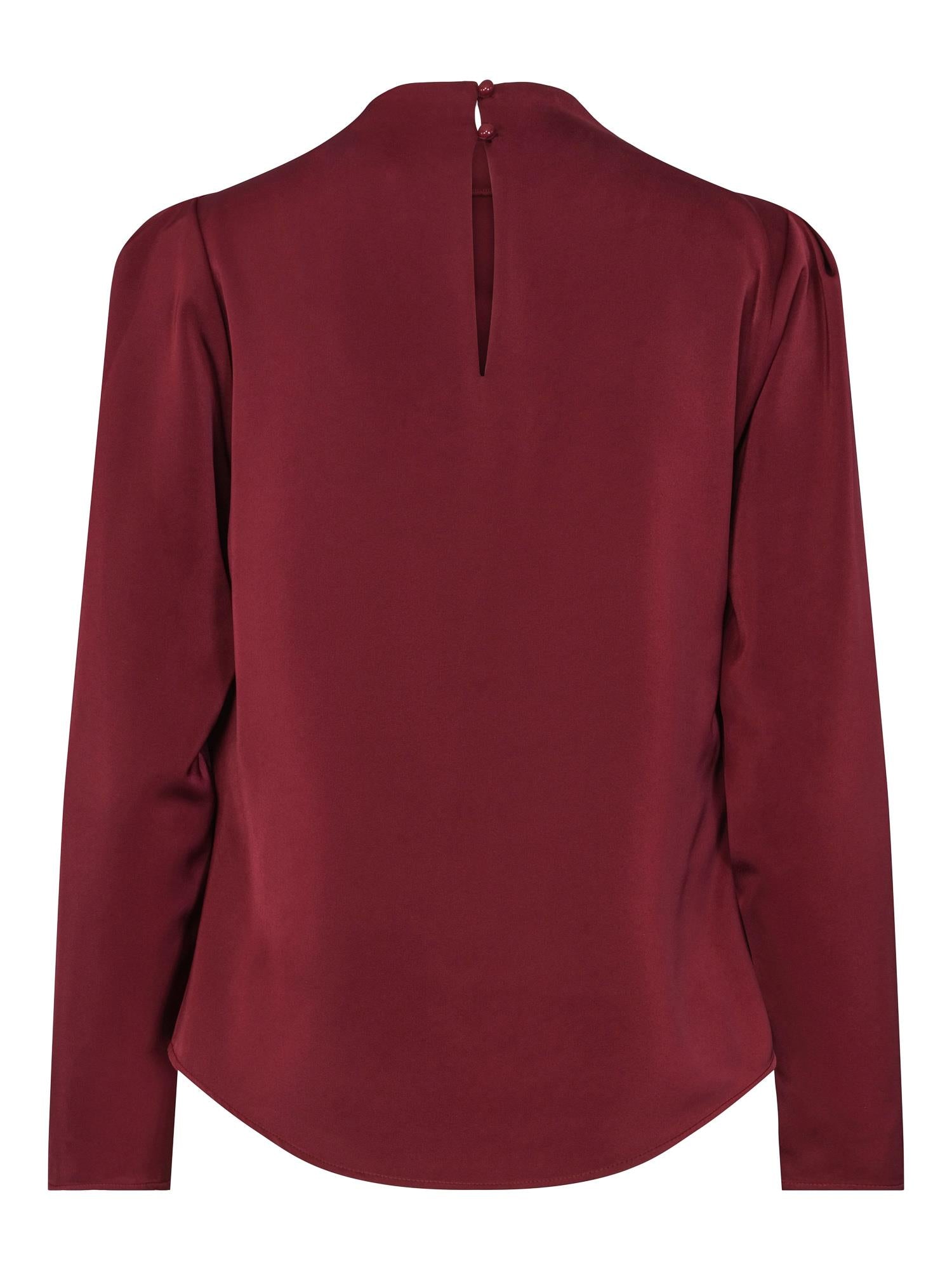 Collar blouse Deep burgundy