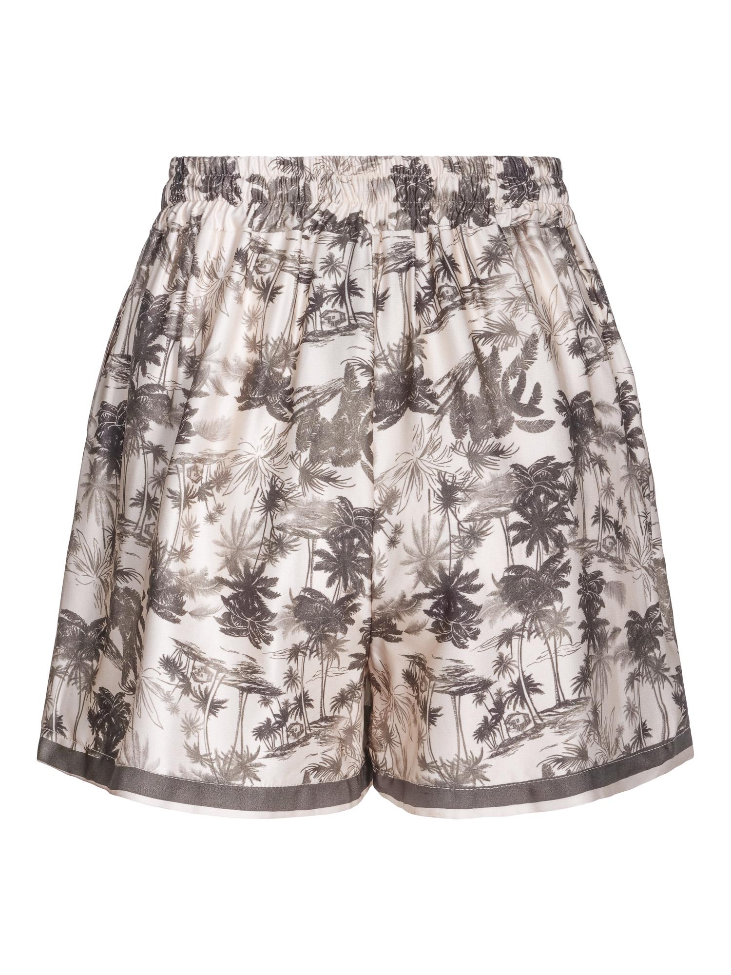 Satin visc shorts Brown