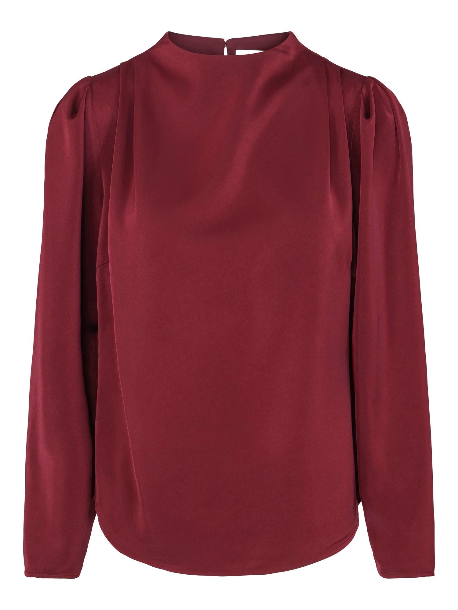 Collar blouse Deep burgundy