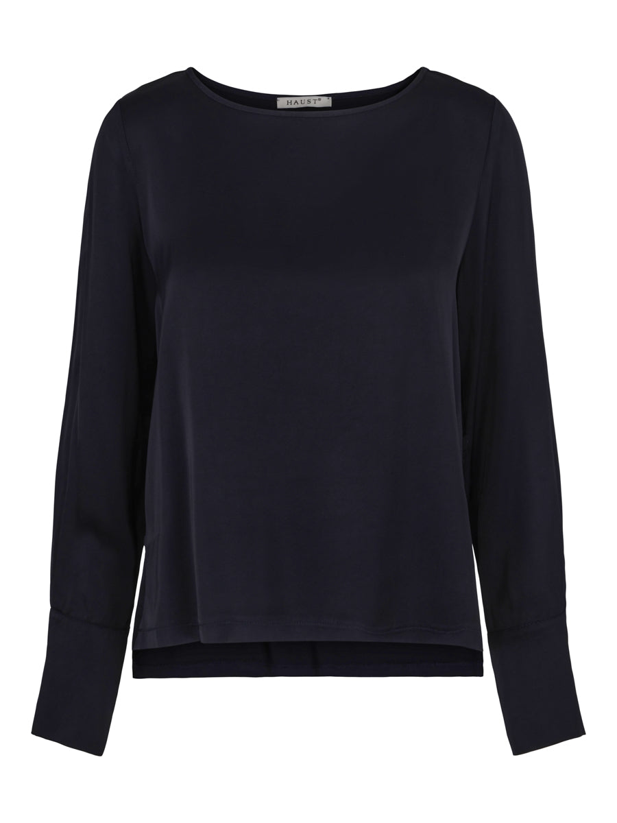 Satin blouse Navy