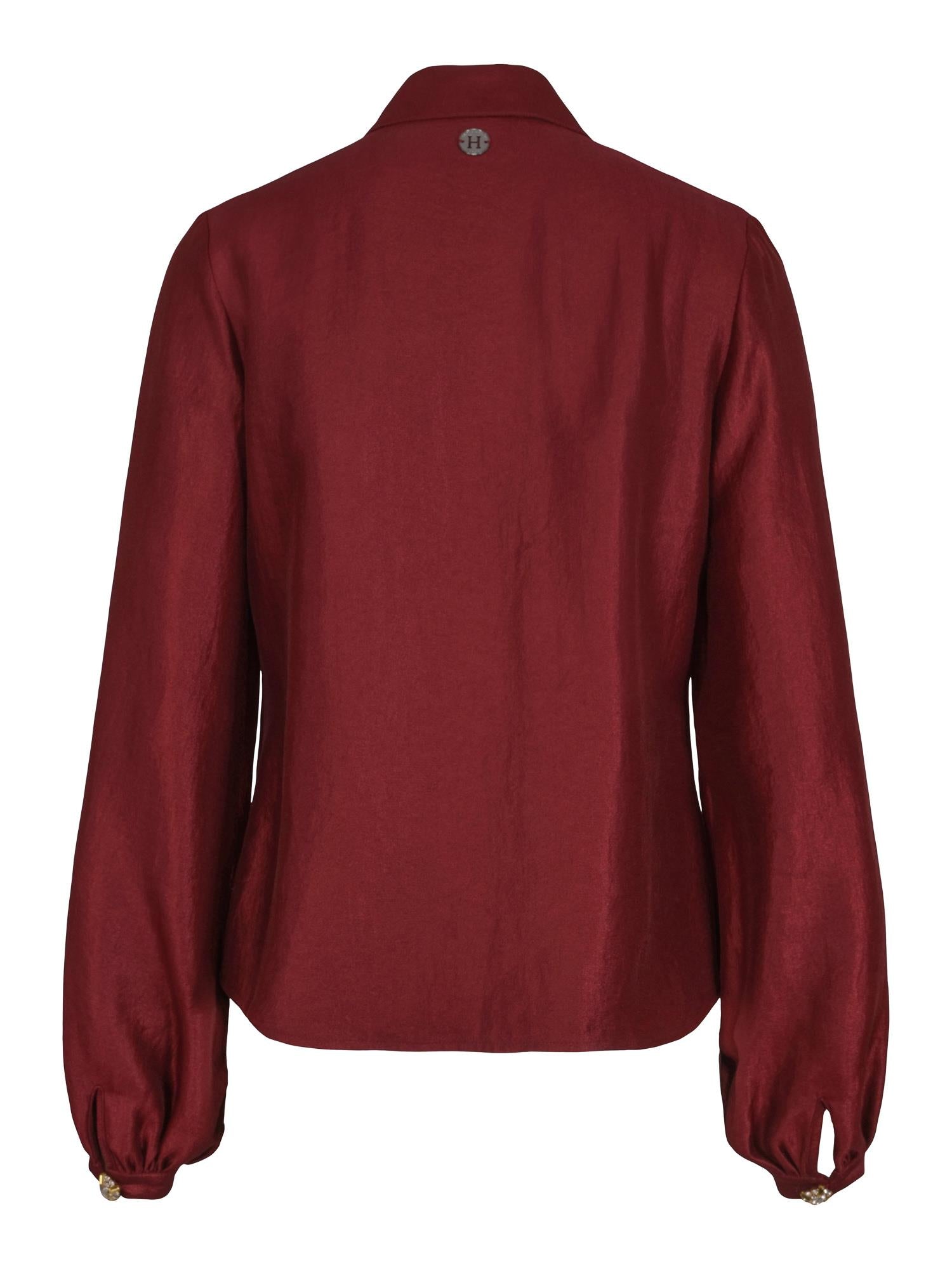 Button shirt Burgunder