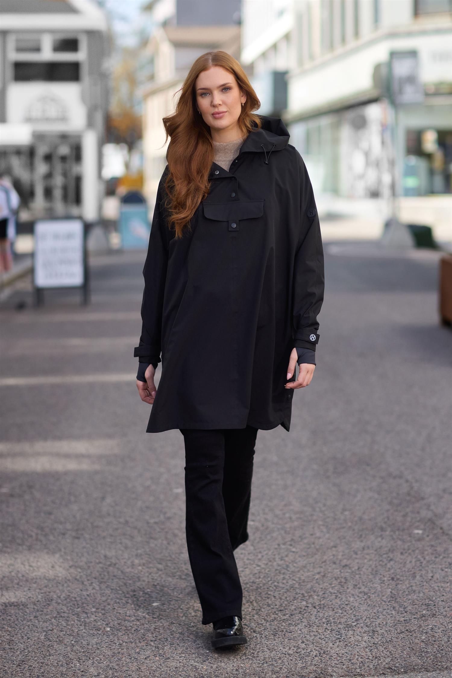 Rain cape Sort