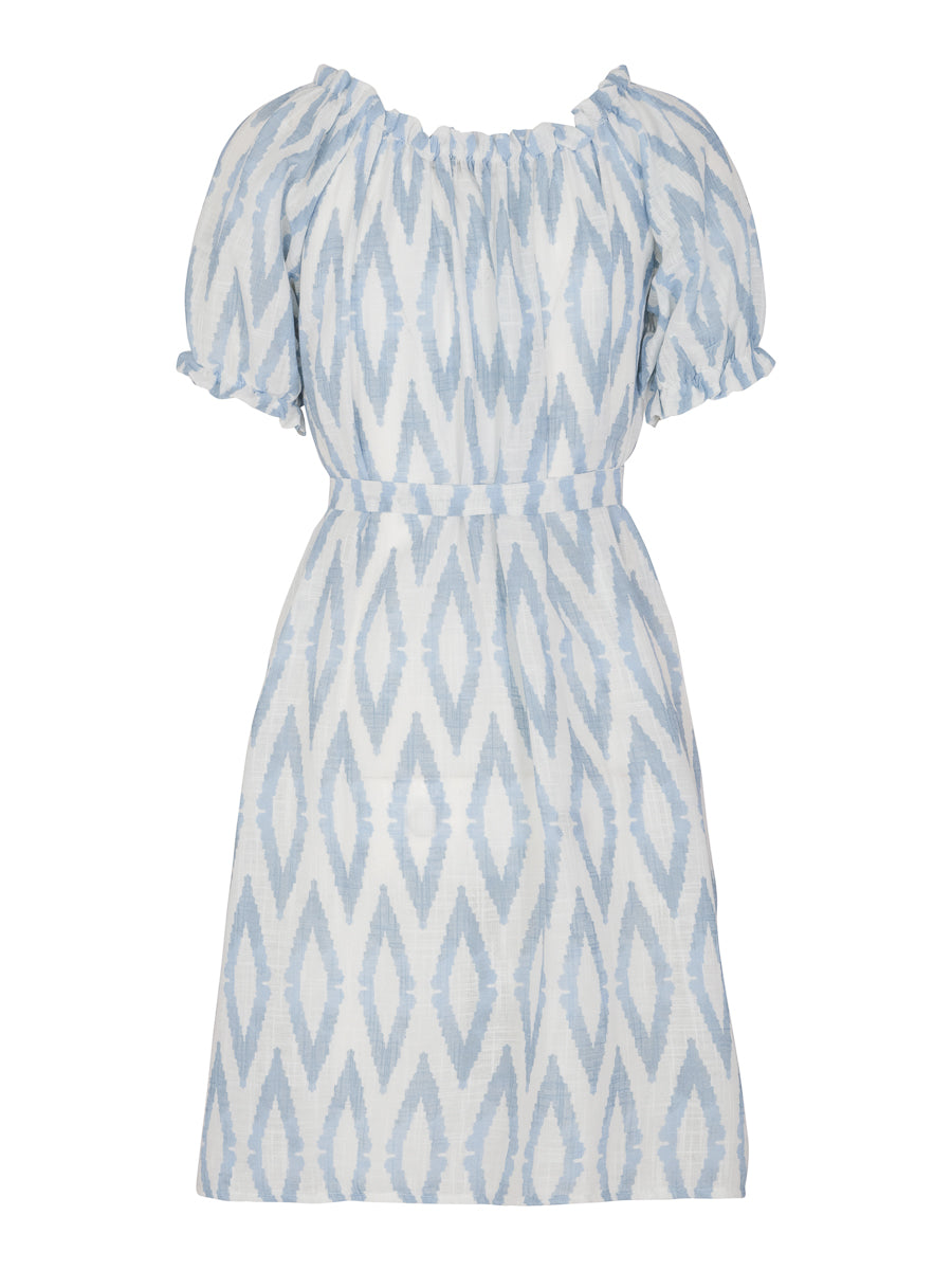 A-shape cotton dress Checked