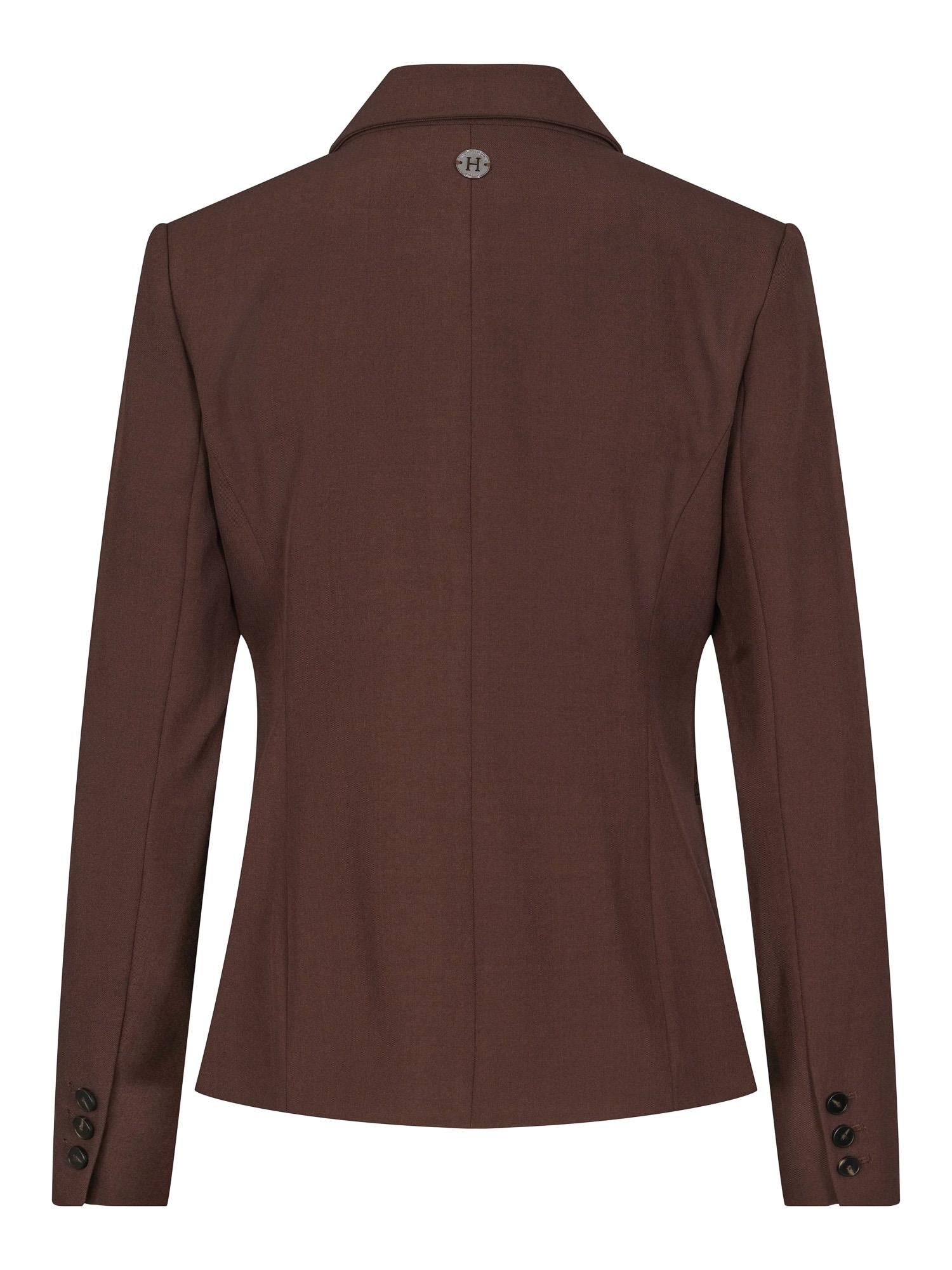 Classic blazer Mørkebrun