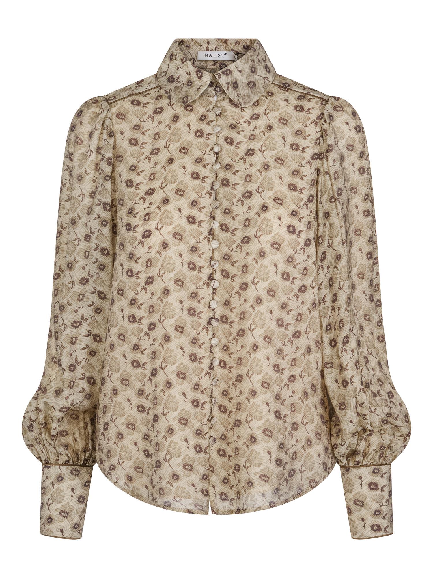 Piping blouse Olivengrønn