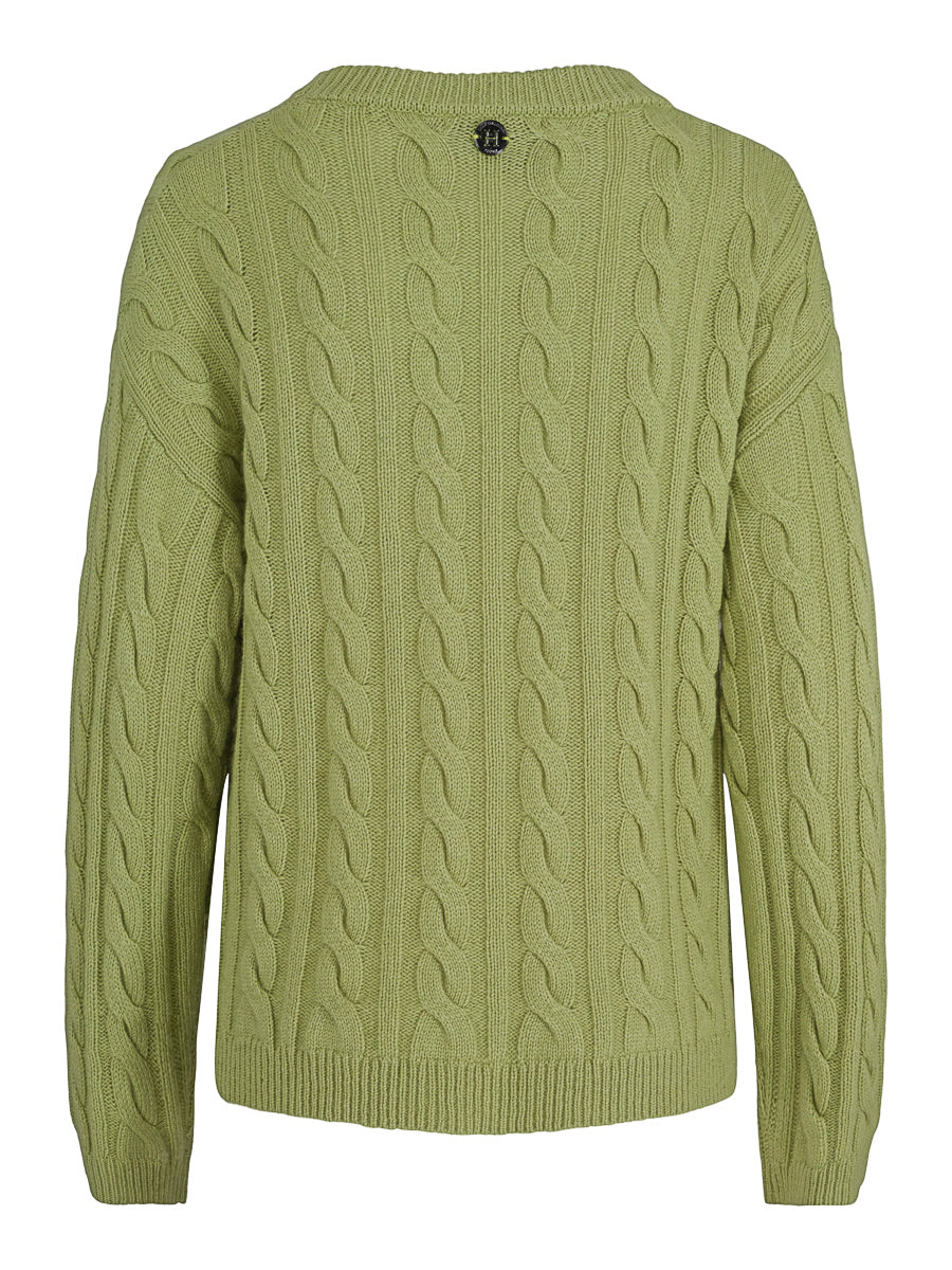 Cable pullover Matcha
