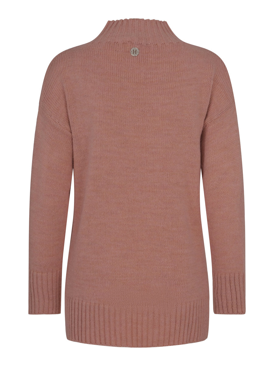 Knitted best pullover Dusty Rose