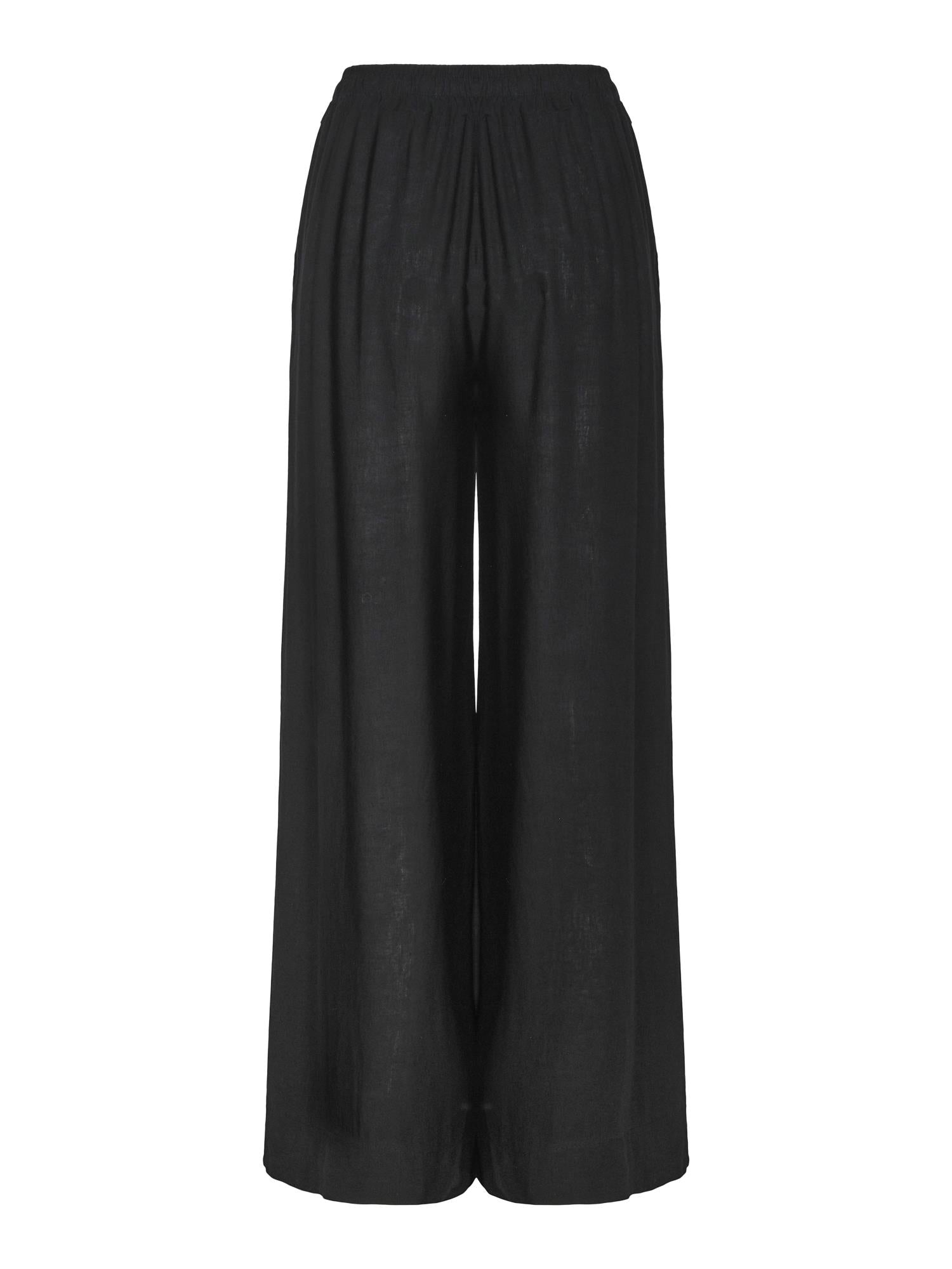 Casual wide trouser Sort