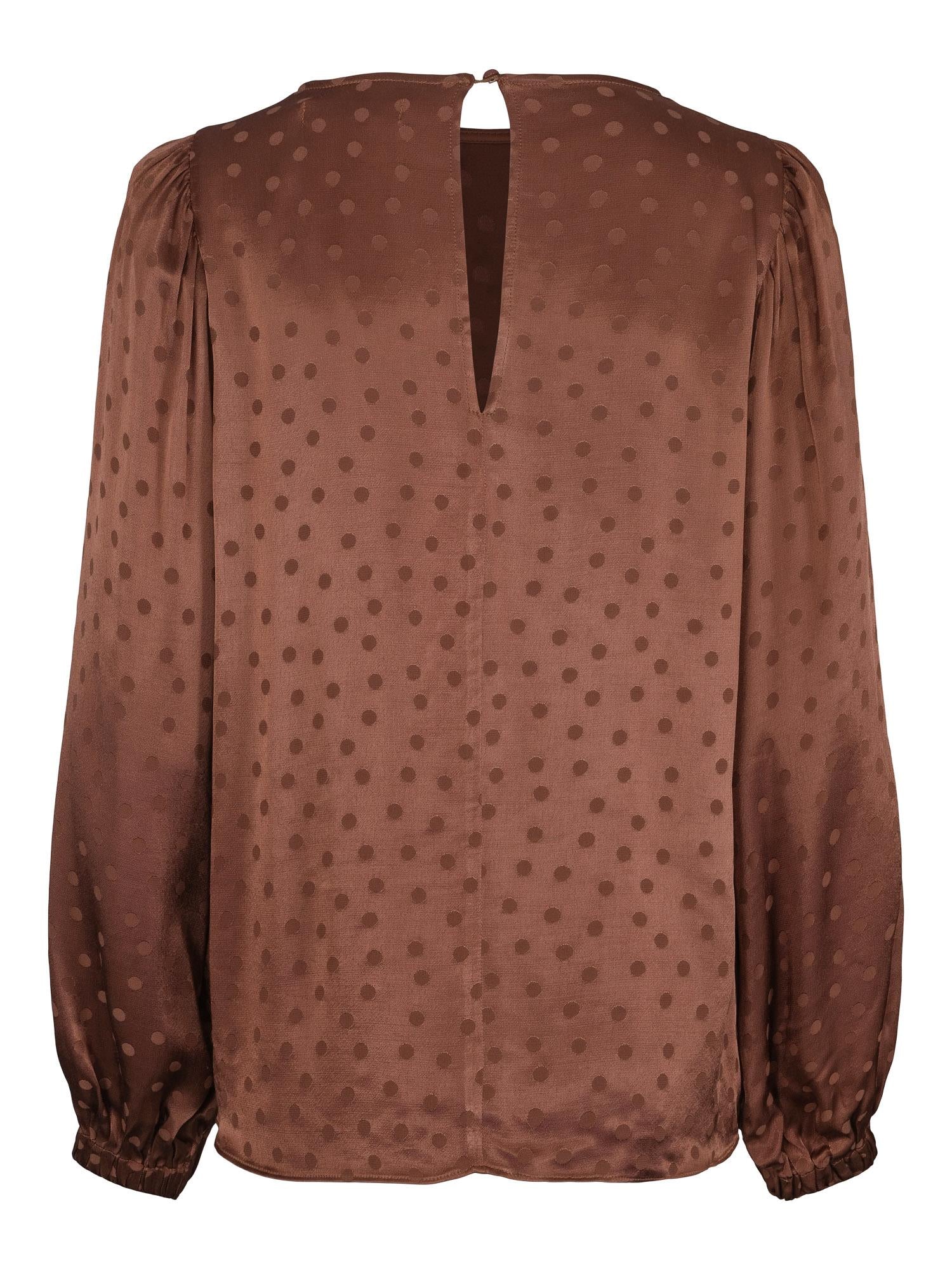 Dotted blouse Brun