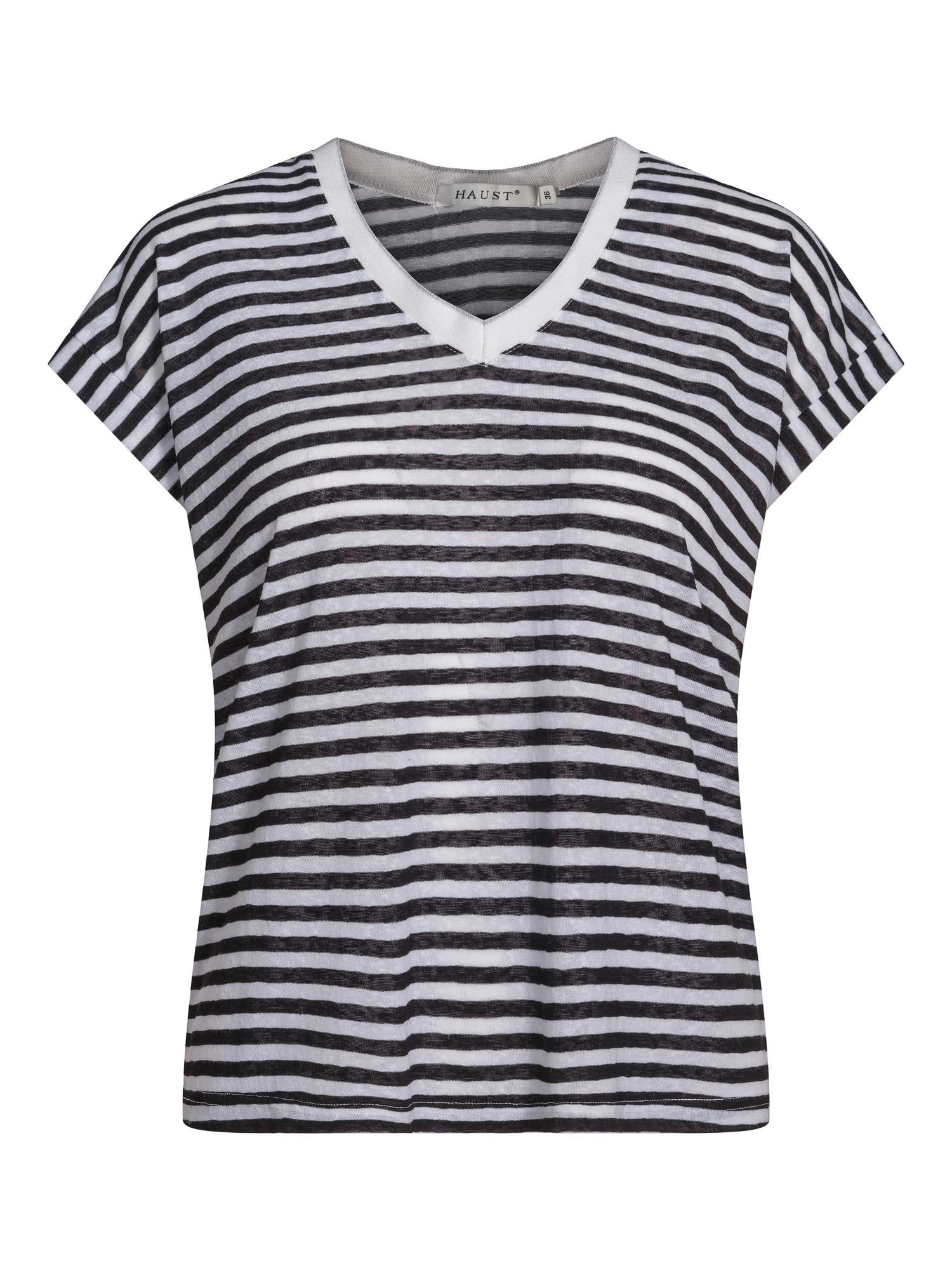 Striped top Black