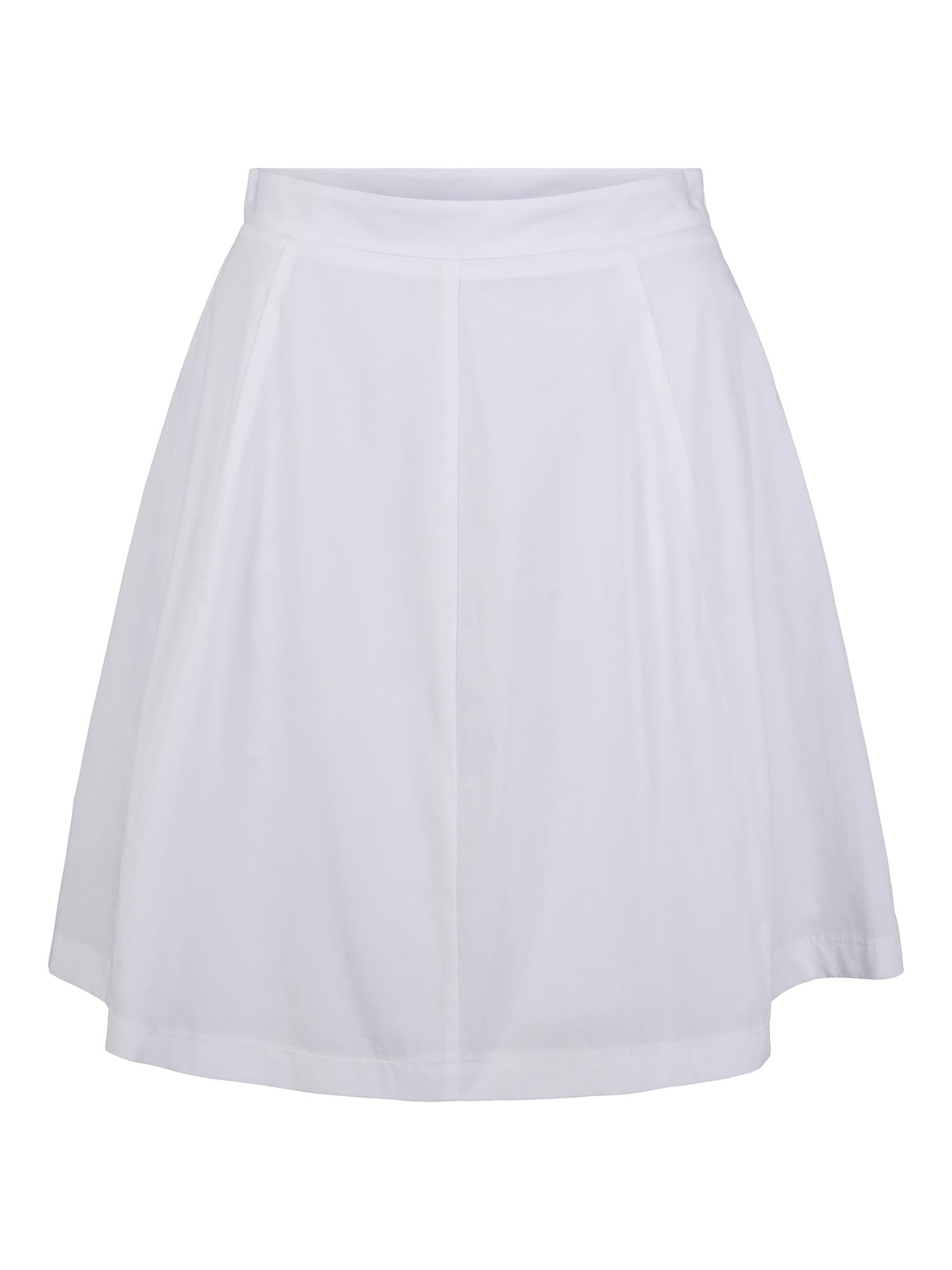 Short wide skirt Hvit