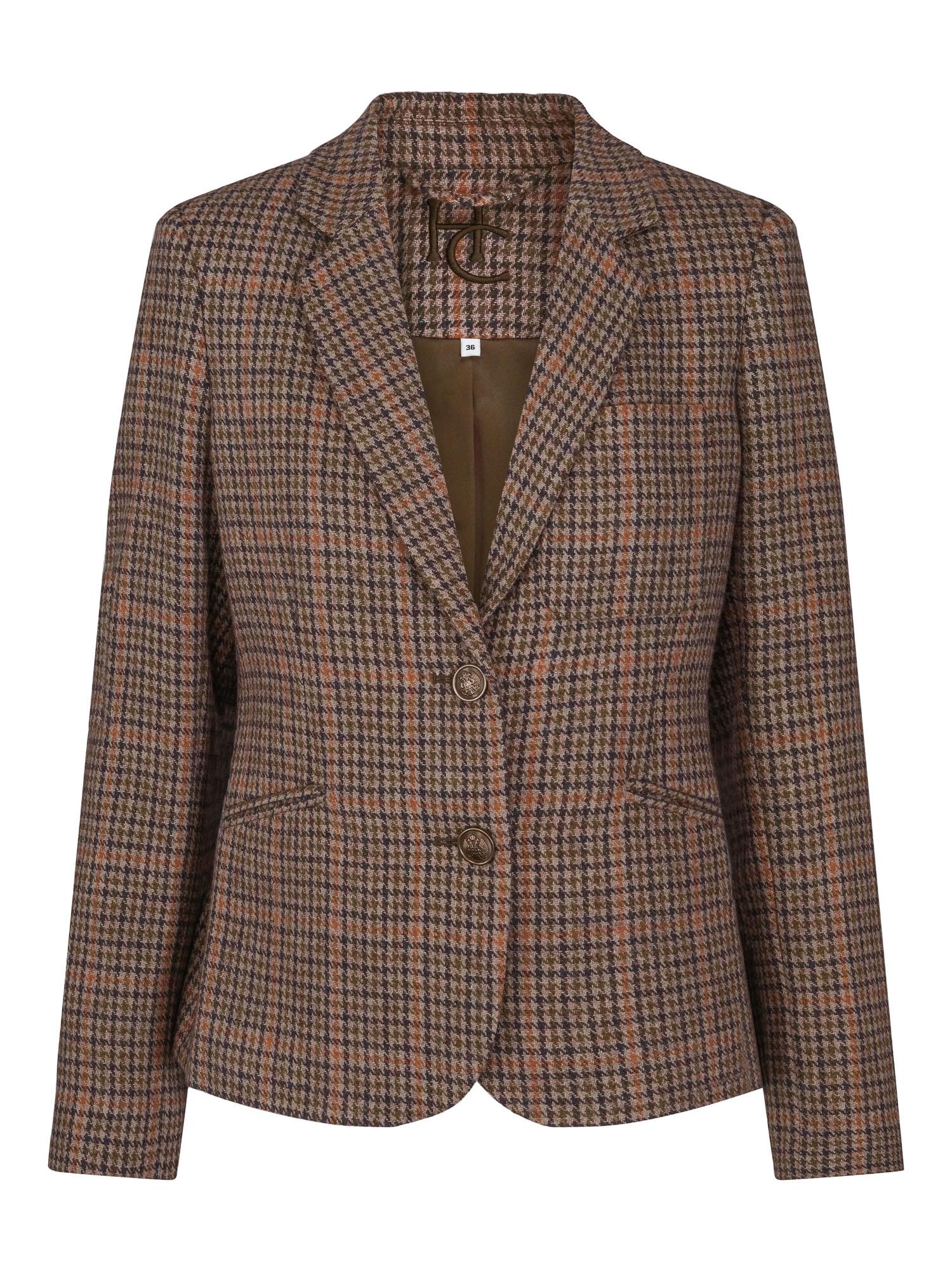 Checked wool blazer Checked