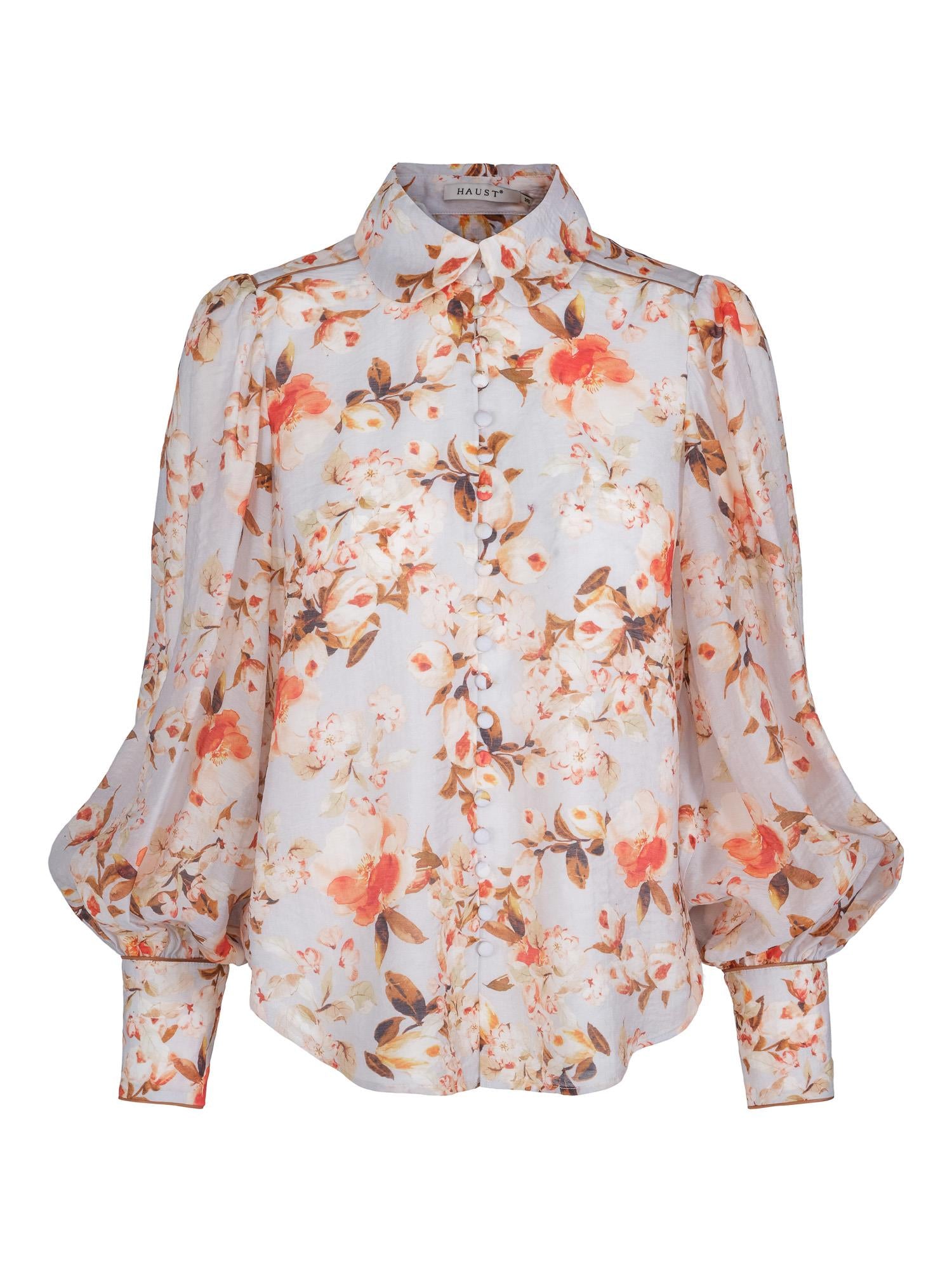Piping blouse Lyseblå