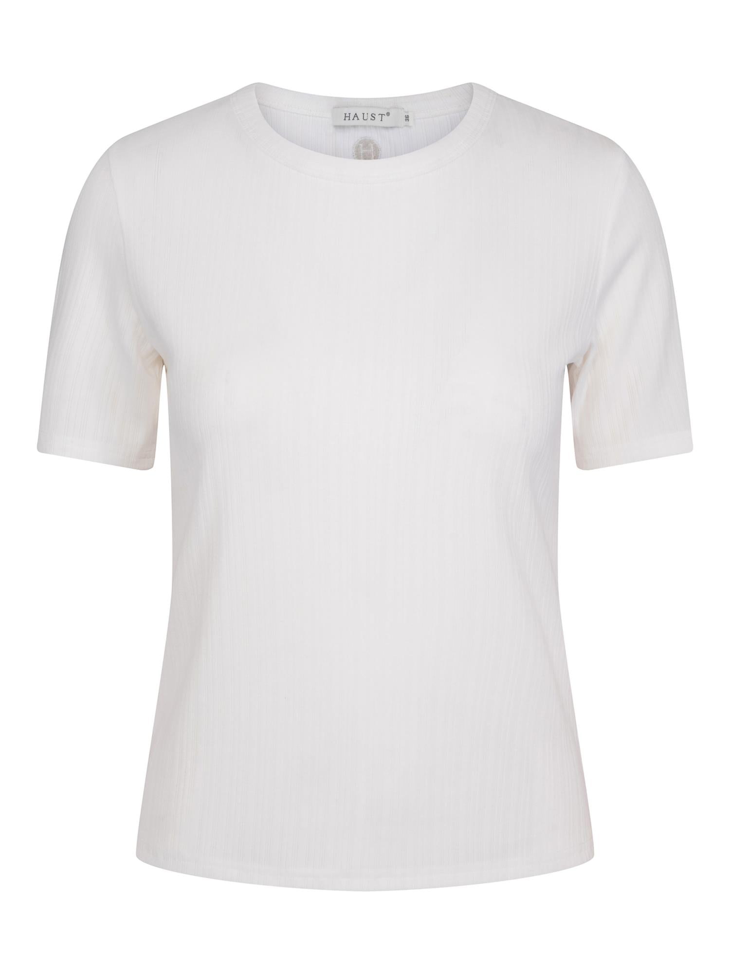Rib S/S top Hvit