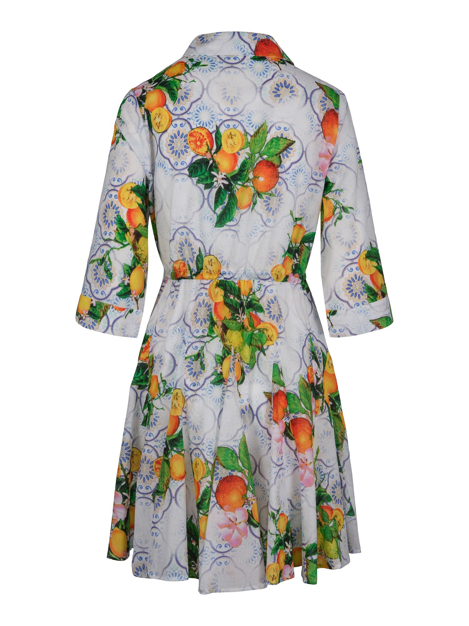 Short printed feminine dress Fruit