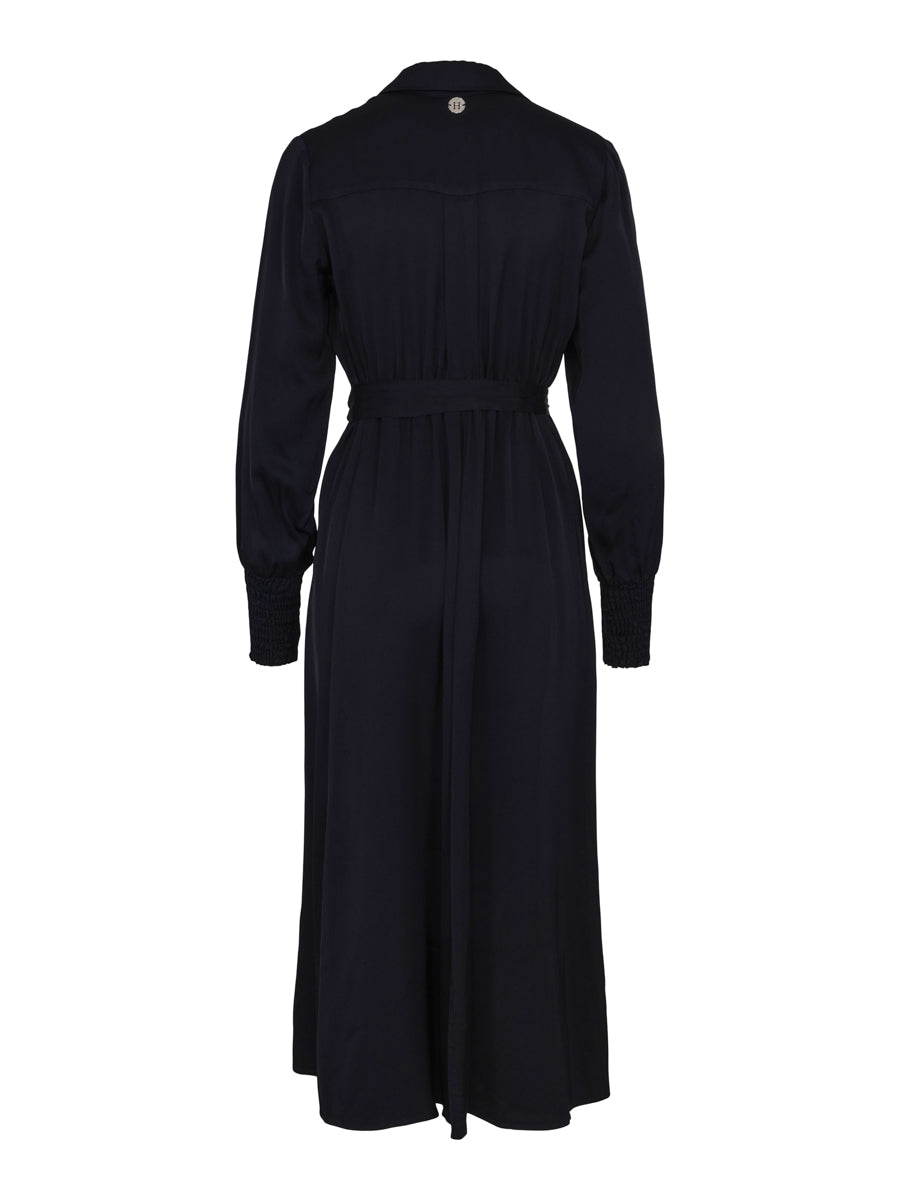 Satin dress Navy
