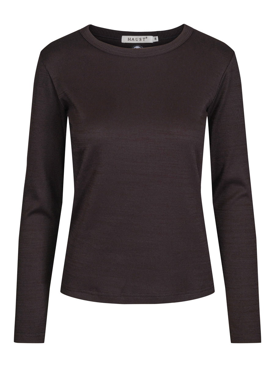 Rib top Black