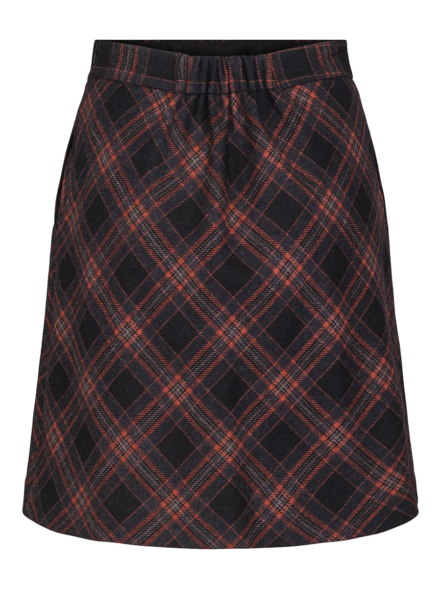 Wool skirt Checked