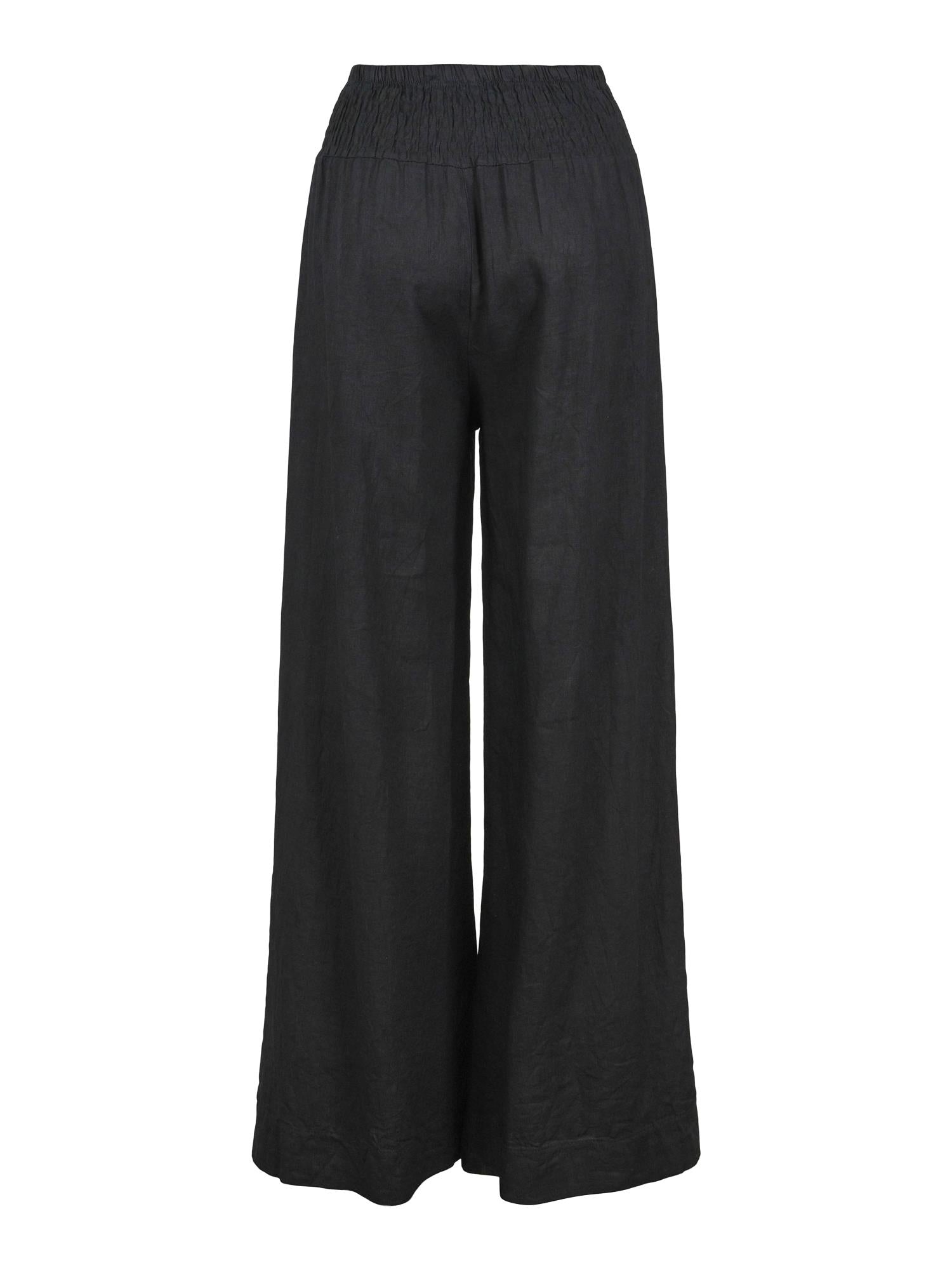 Casual wide trouser Sort