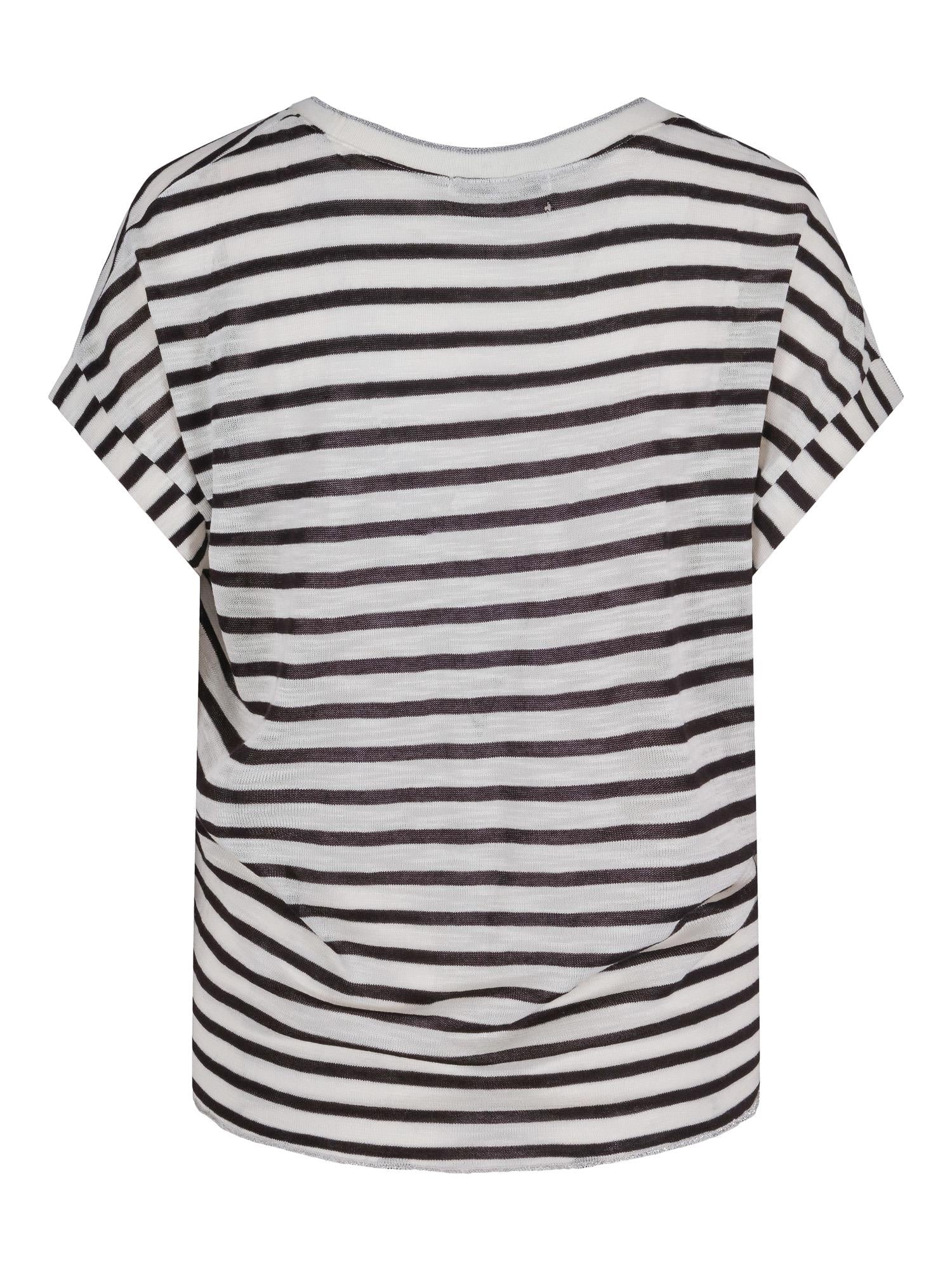 Linen tie top Stripete