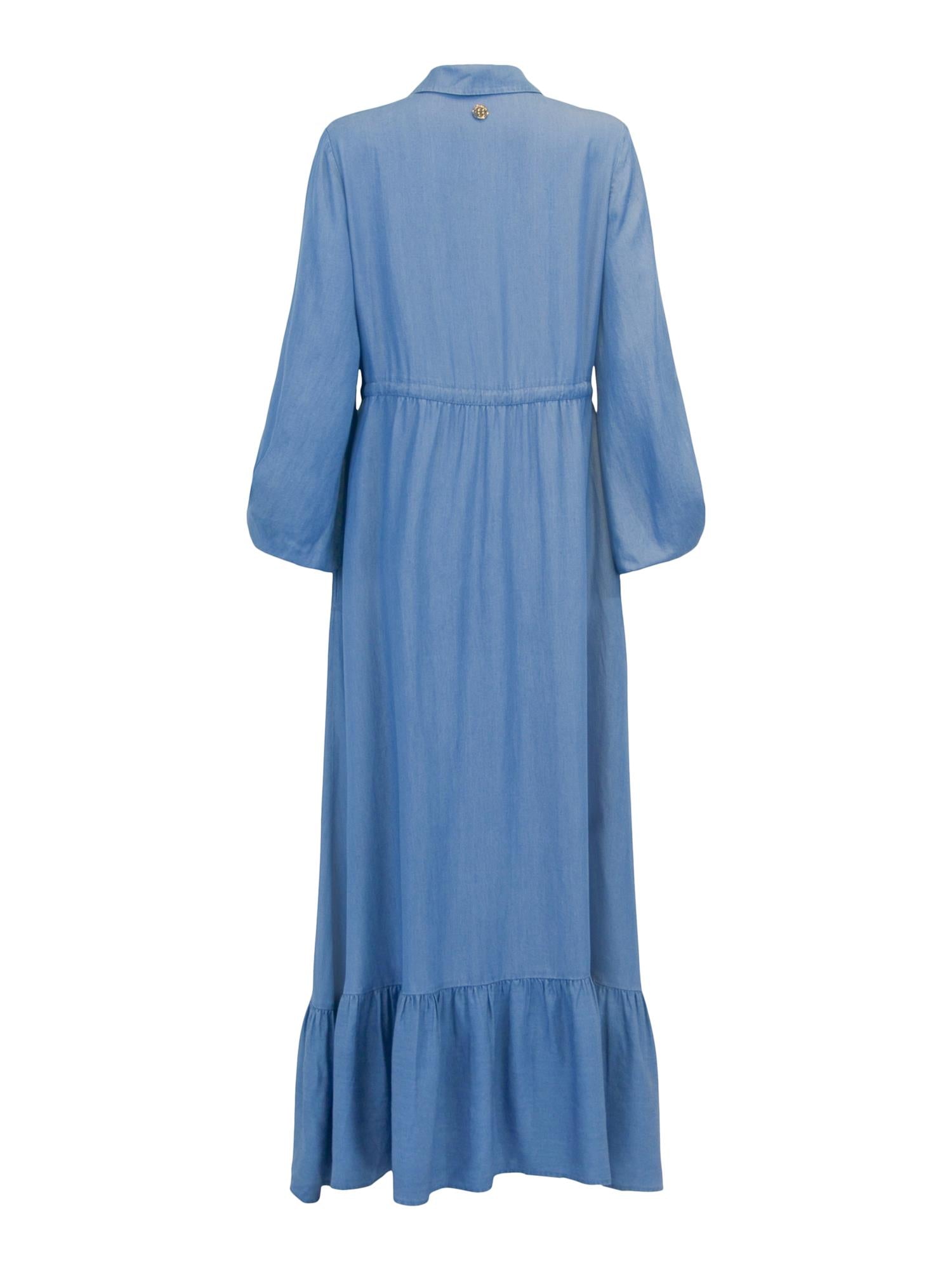 Casual long denim dress Jeans blue