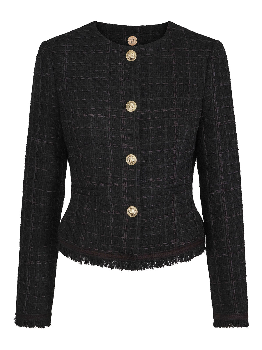 Short fashion blazer Black