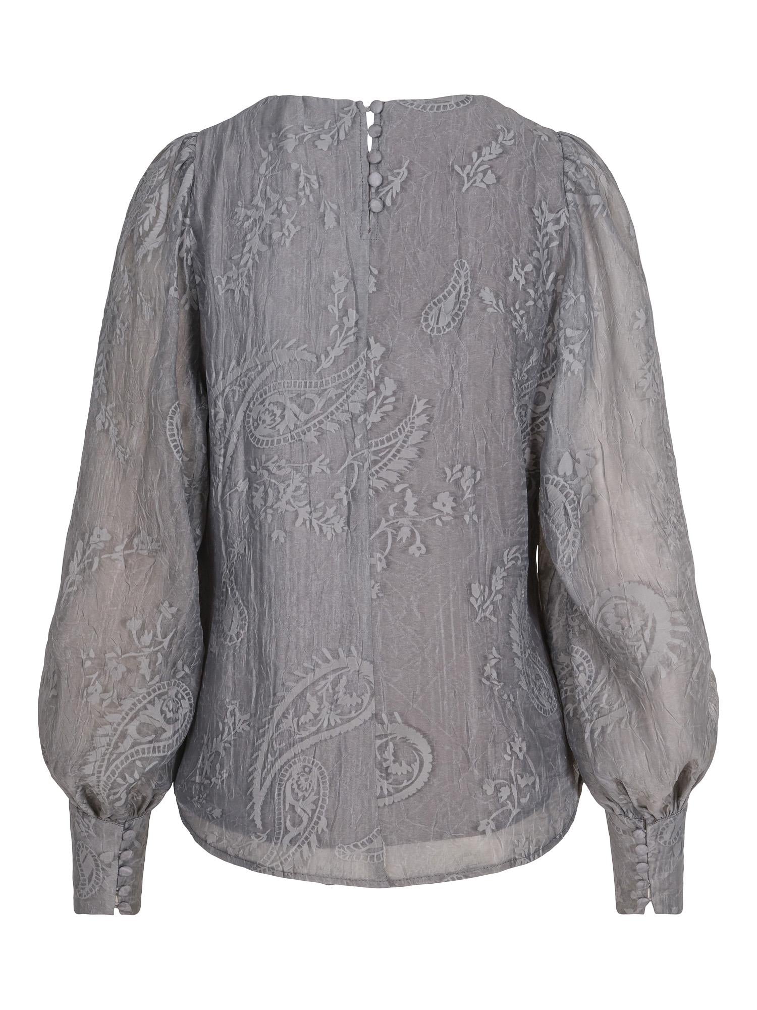 Button fab blouse Grey