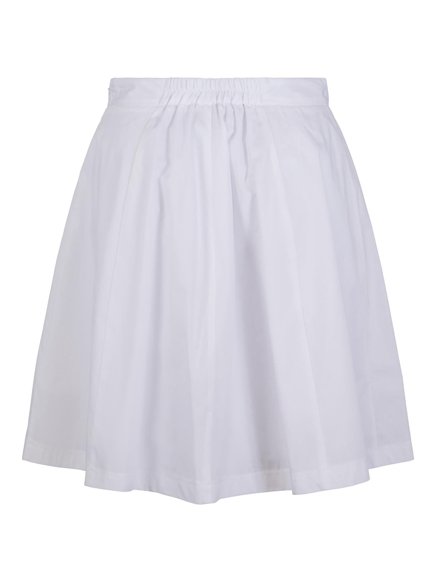 Short wide skirt Hvit
