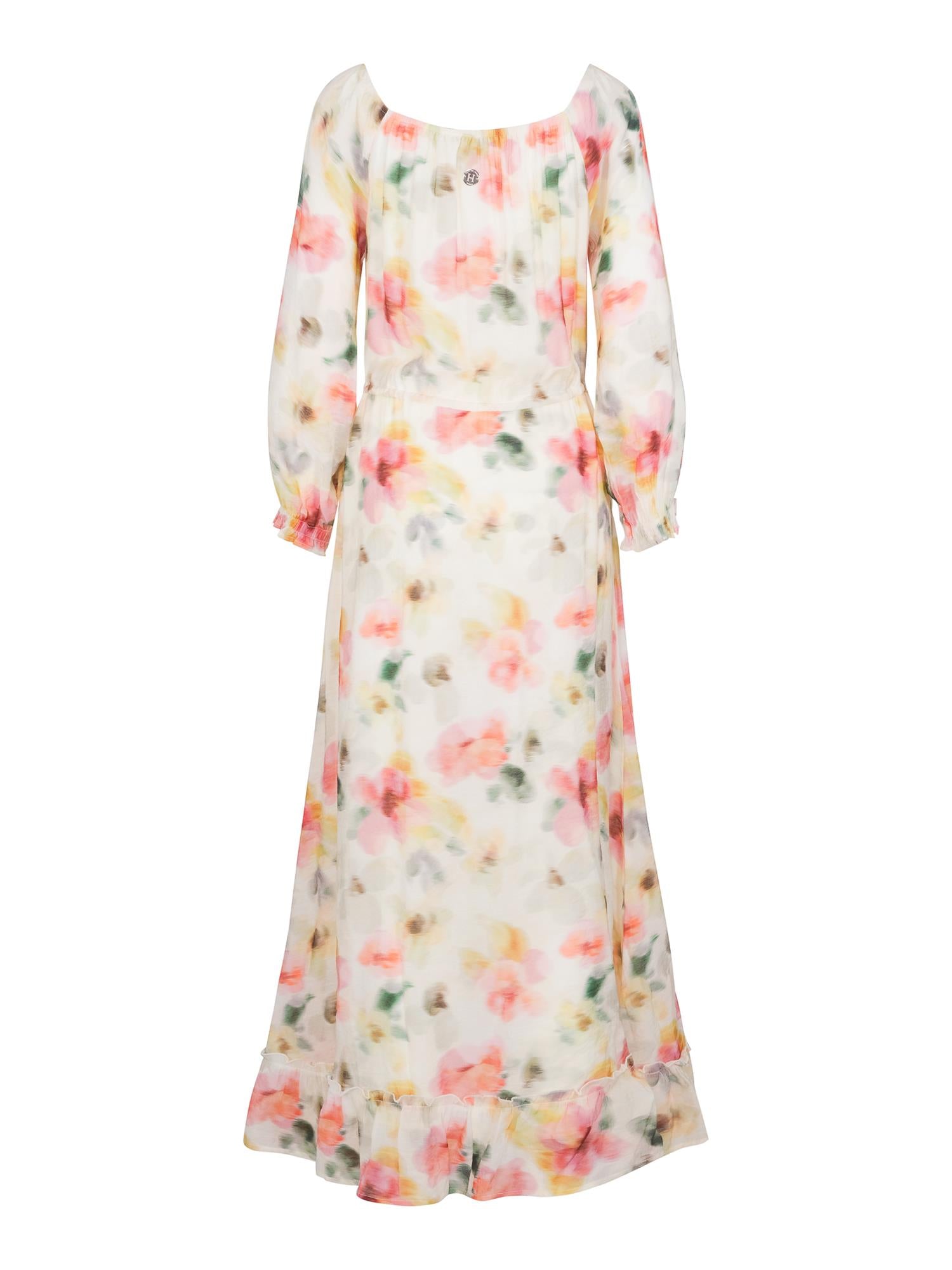 Feminine long dress Waterprint