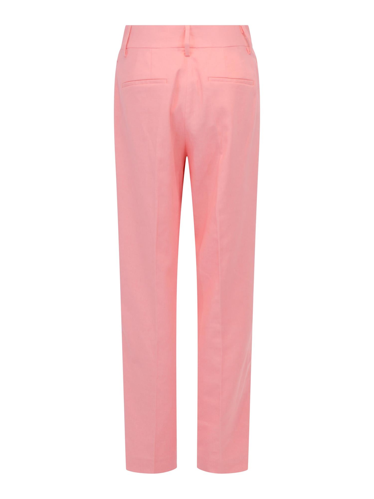 Linen classic fashion trouser Korall