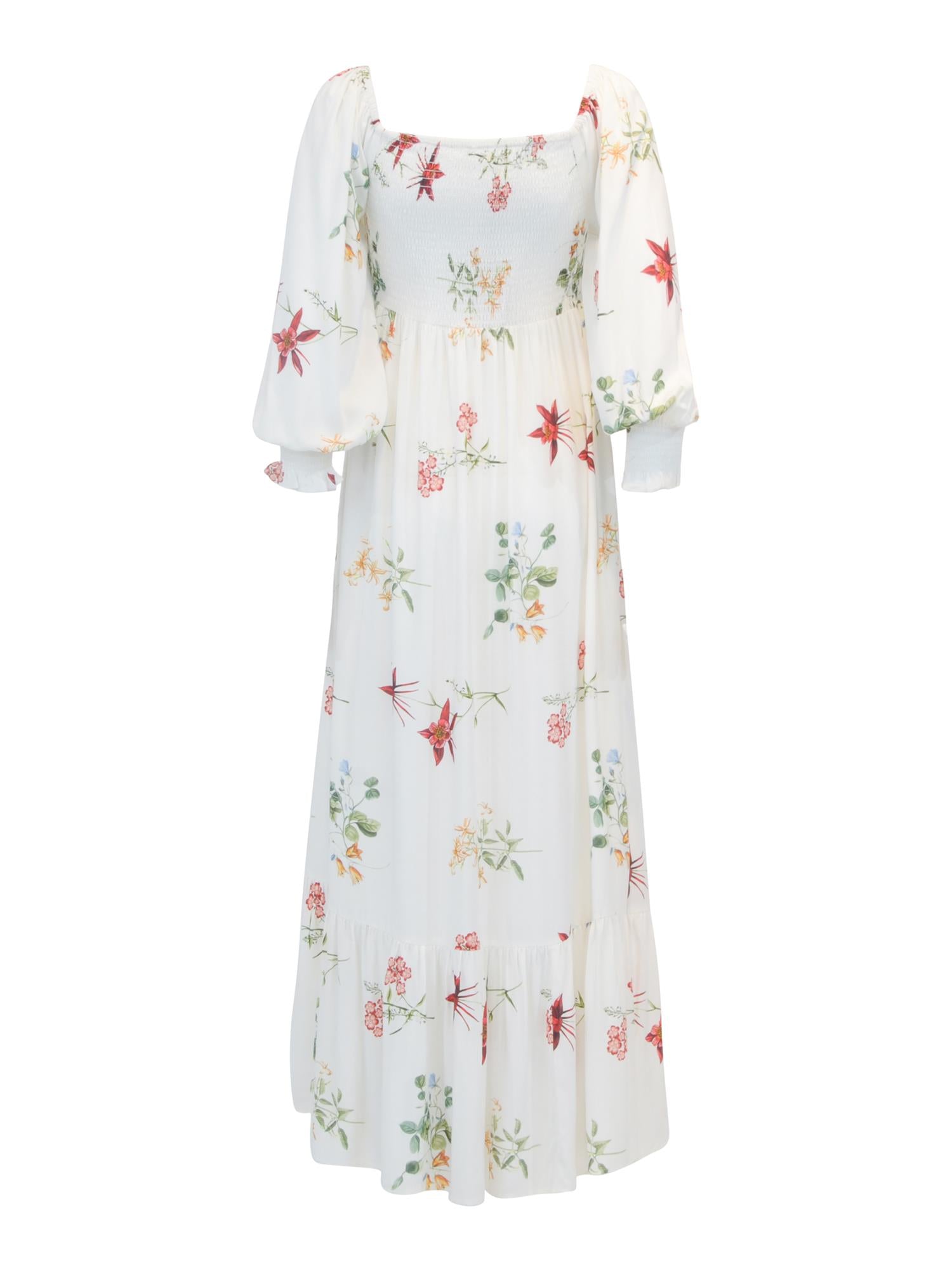 Viscose printed long dress Multi