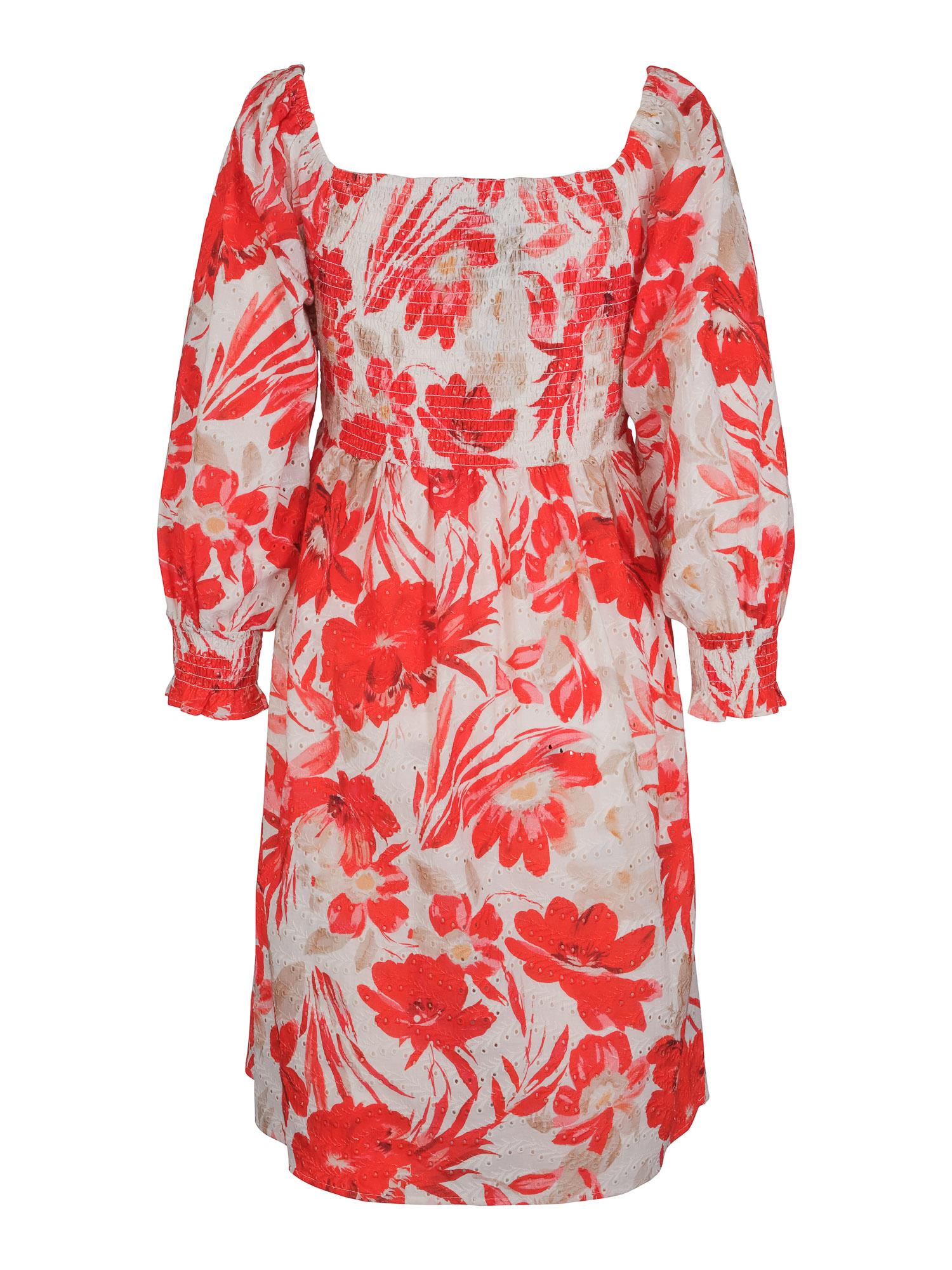 Short lace printed dress Korall