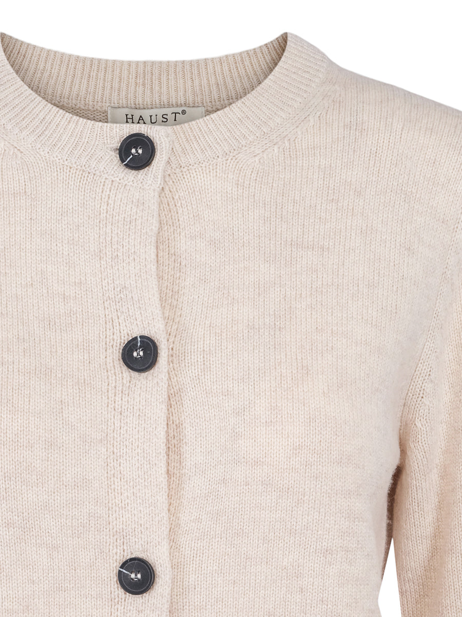 Classic knitted cardigan Light Sand