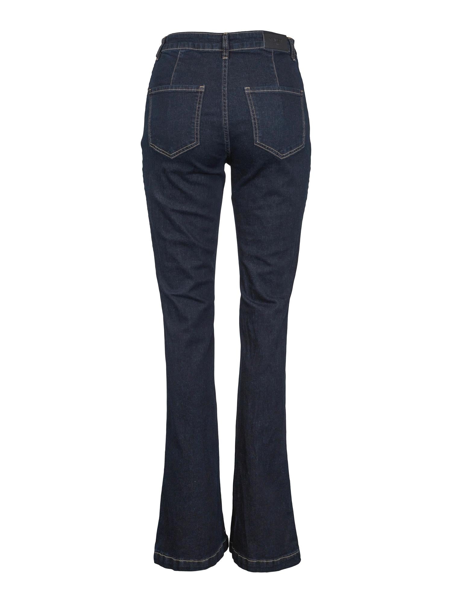 Button Bootcut Dark jeans blue