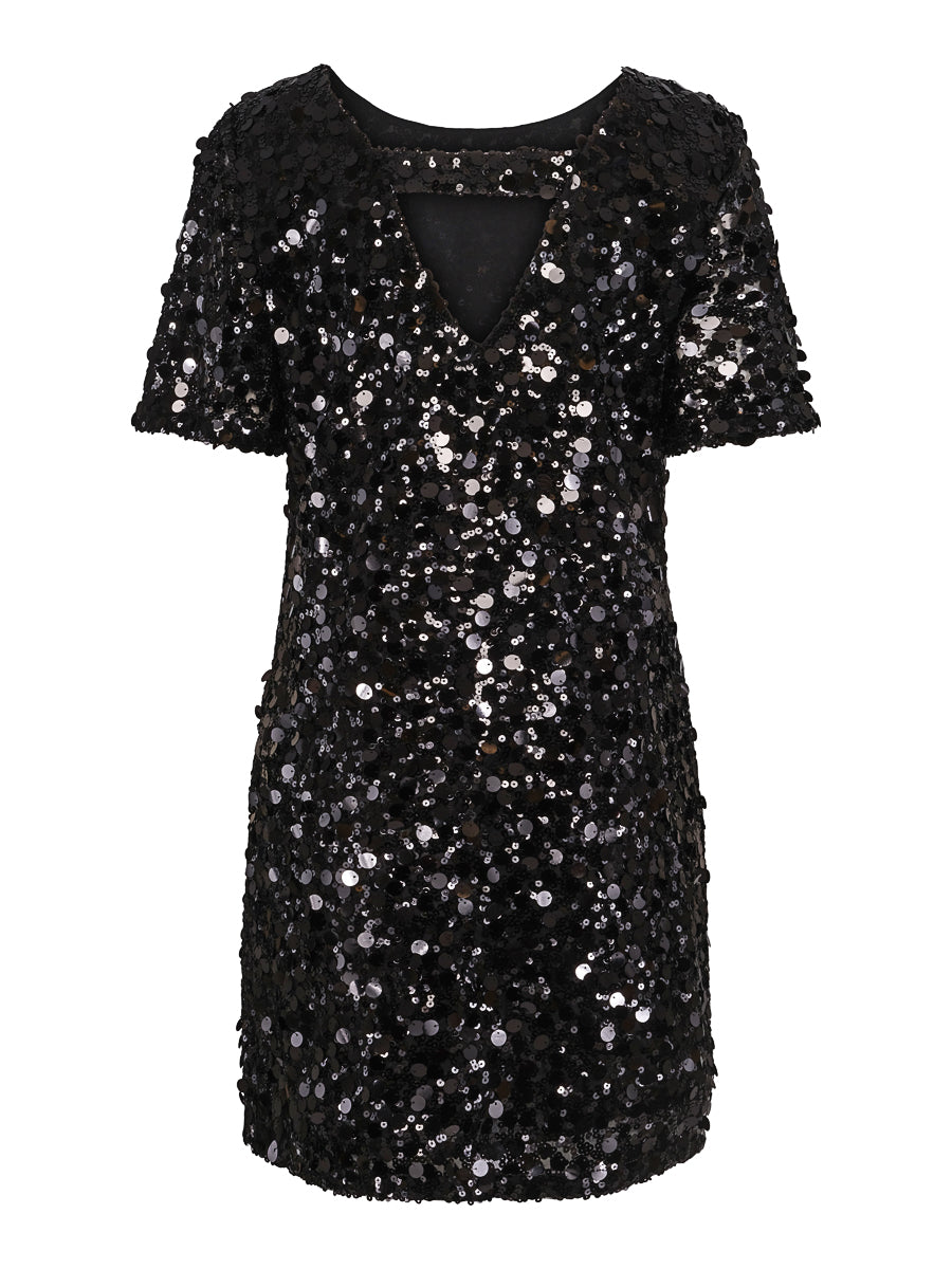 Sequins party dress Black