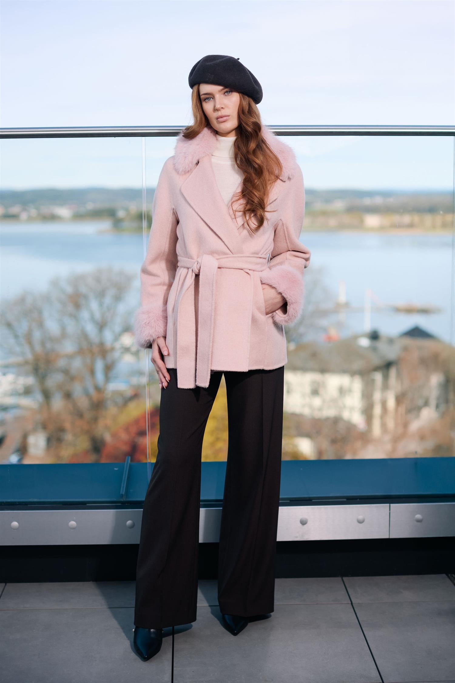 Short fab coat Rose