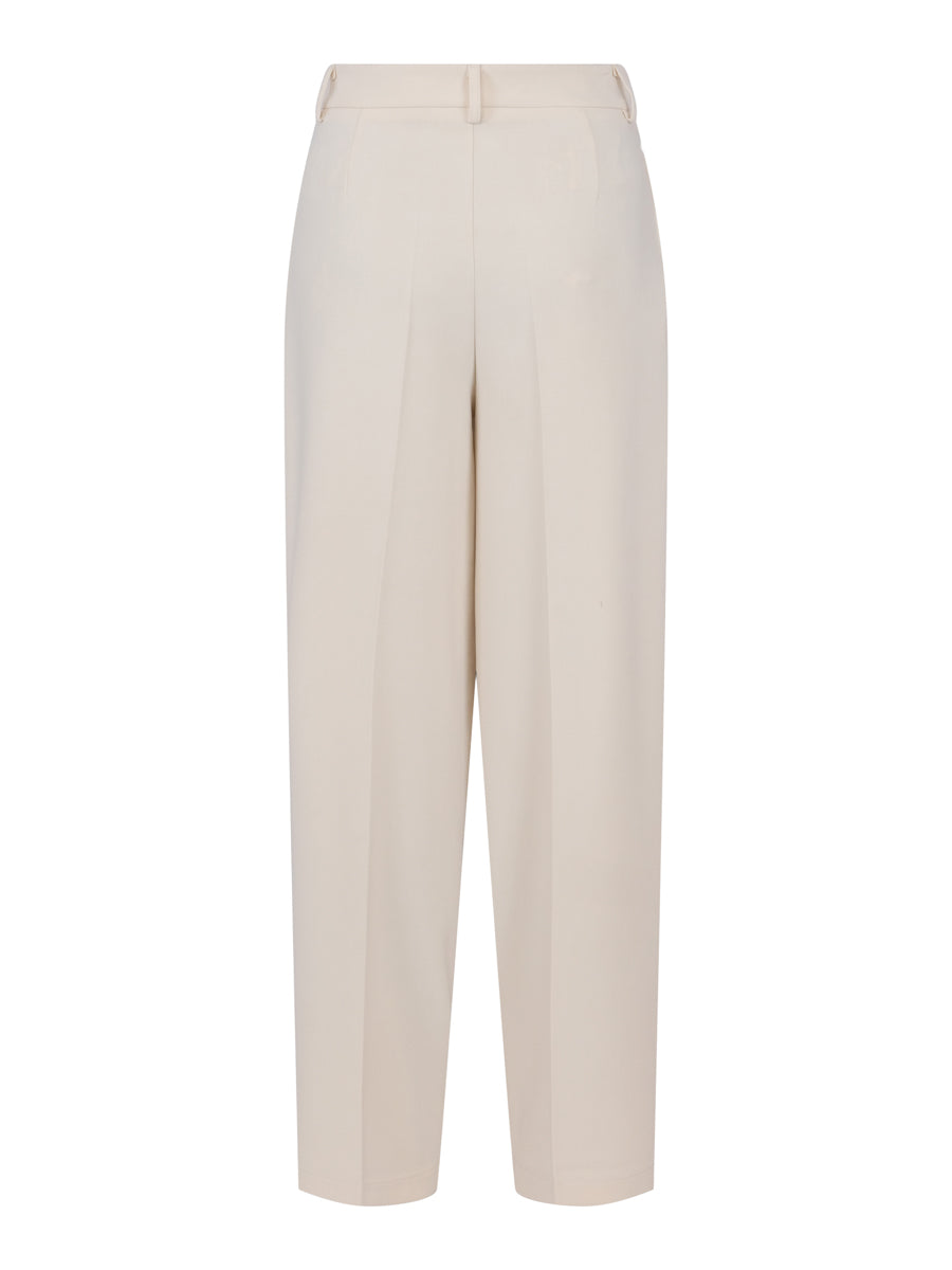 Heavy classic wide trouser Ecry